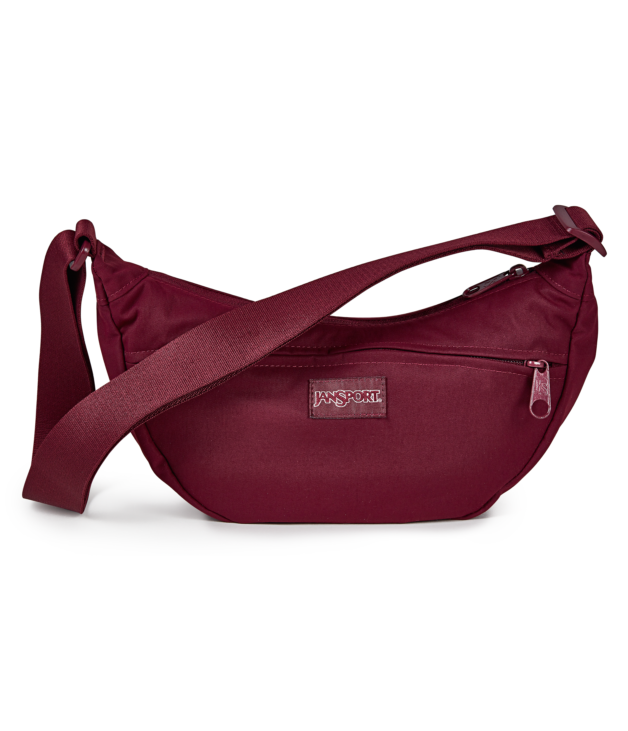JanSport Unphased Crossbody Small in Cherry Lacquer — front view