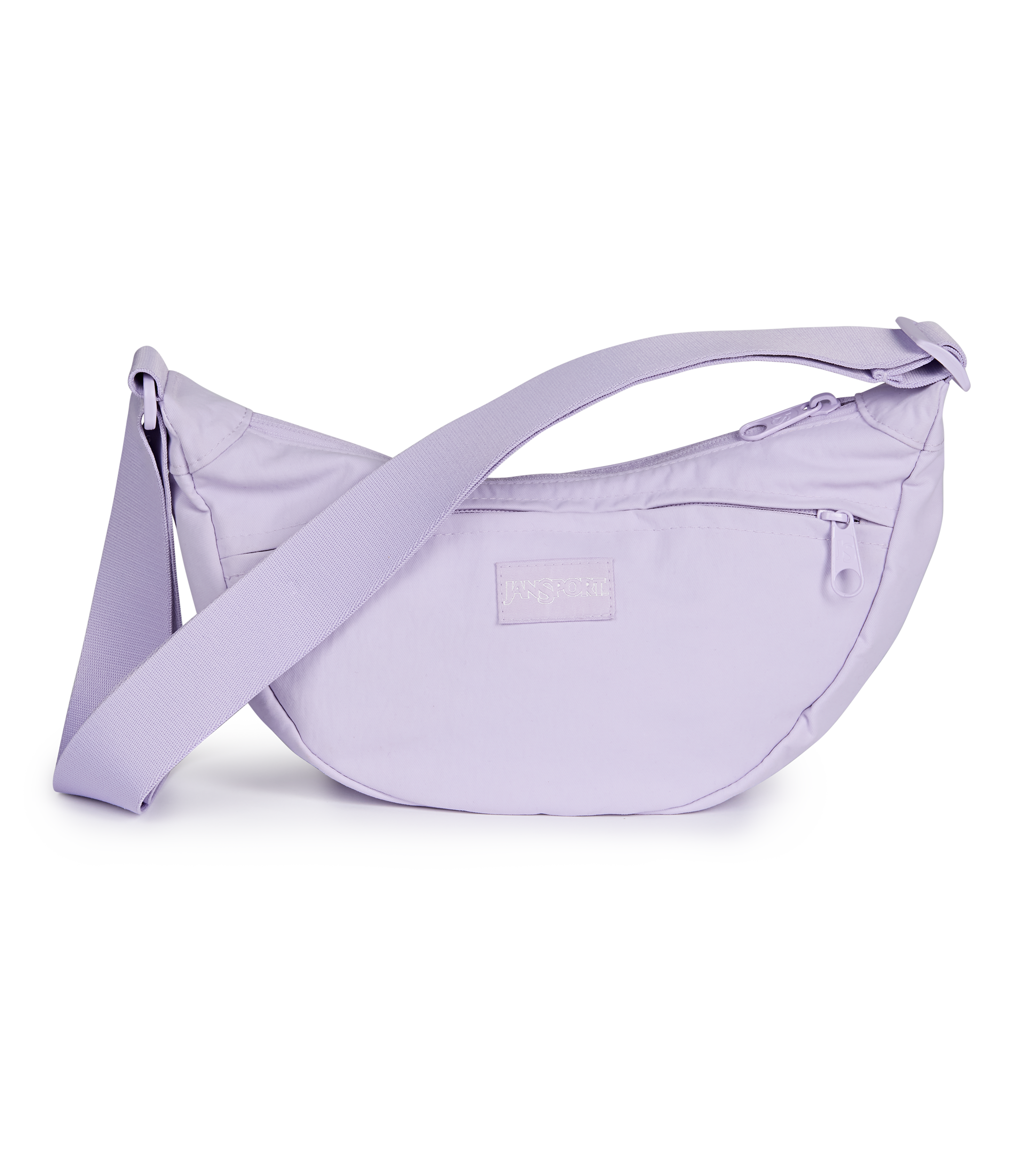 JanSport Unphased Crossbody Small in Pastel Lilac — front view
