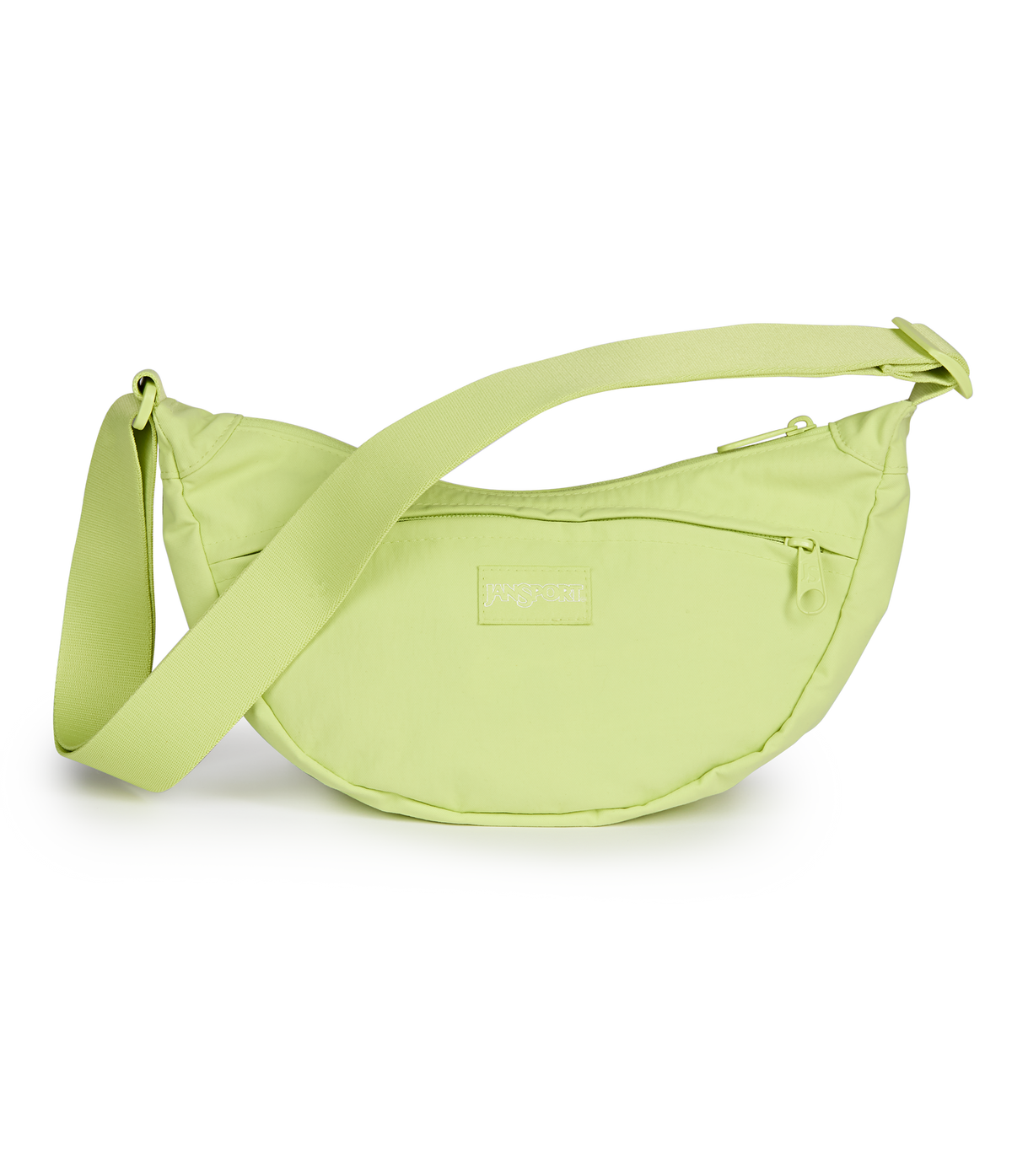 JanSport Unphased Crossbody Small in Lime Citron — front view # color_Lime Citron