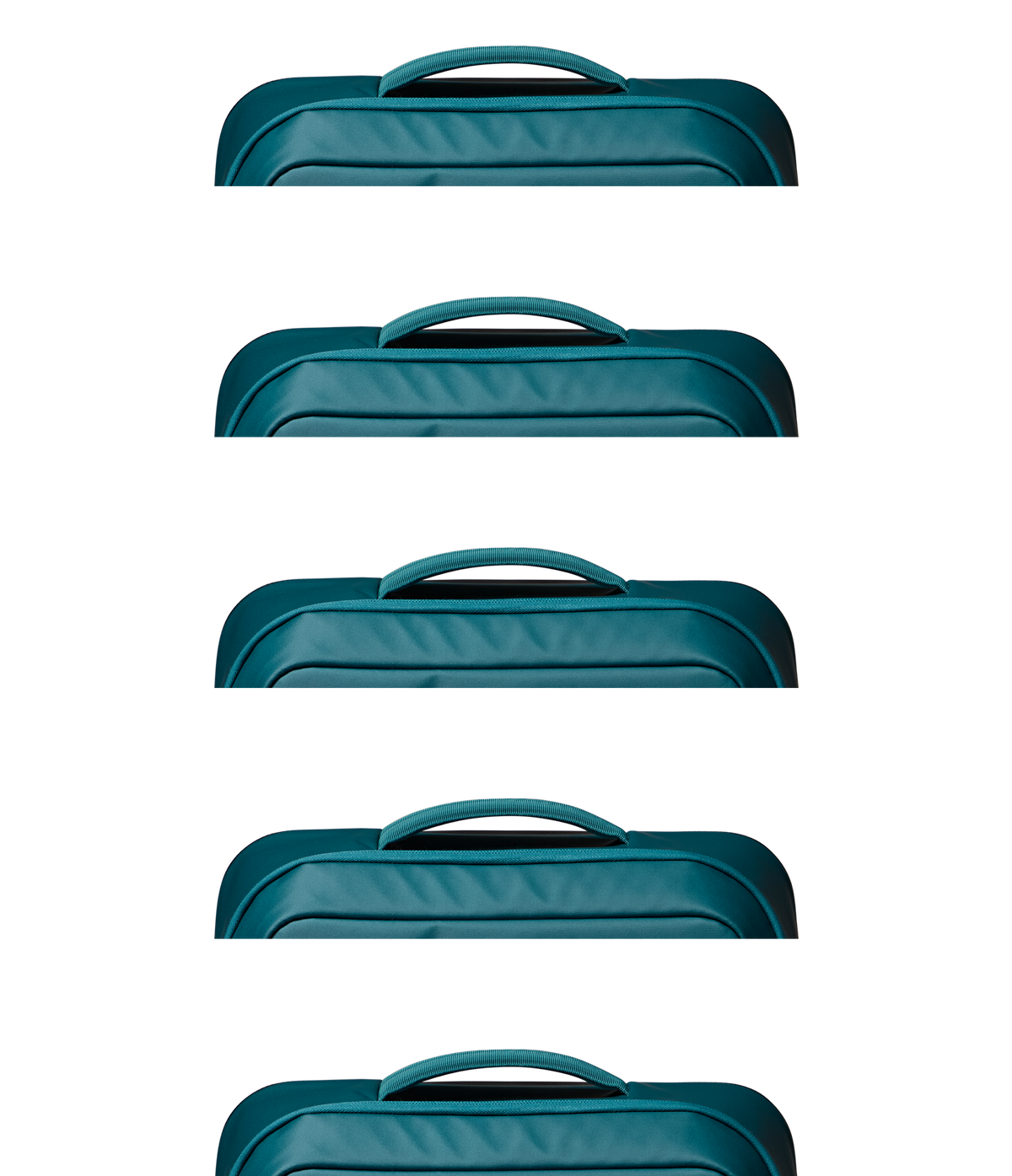 JanSport Good Latitude Wheeled Duffel in Emerald Pool — front view # color_Emerald Pool