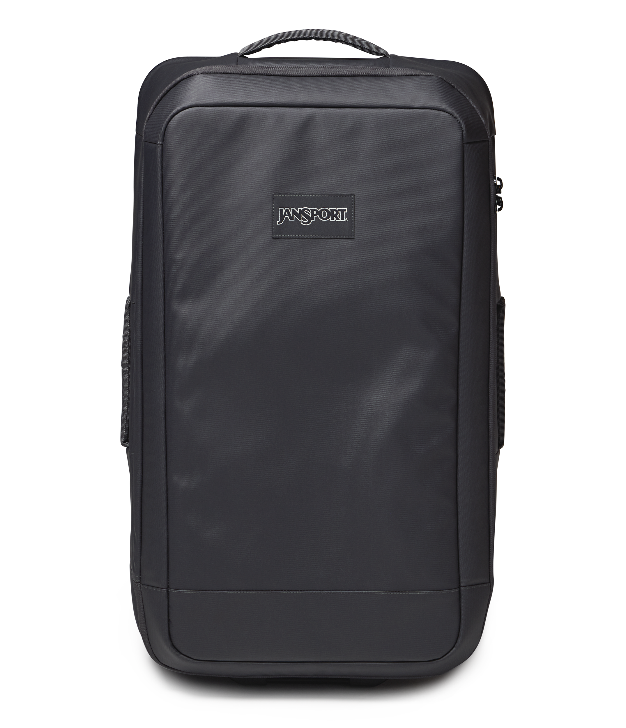 JanSport Good Latitude Wheeled Duffel in Smokey Grit — front view