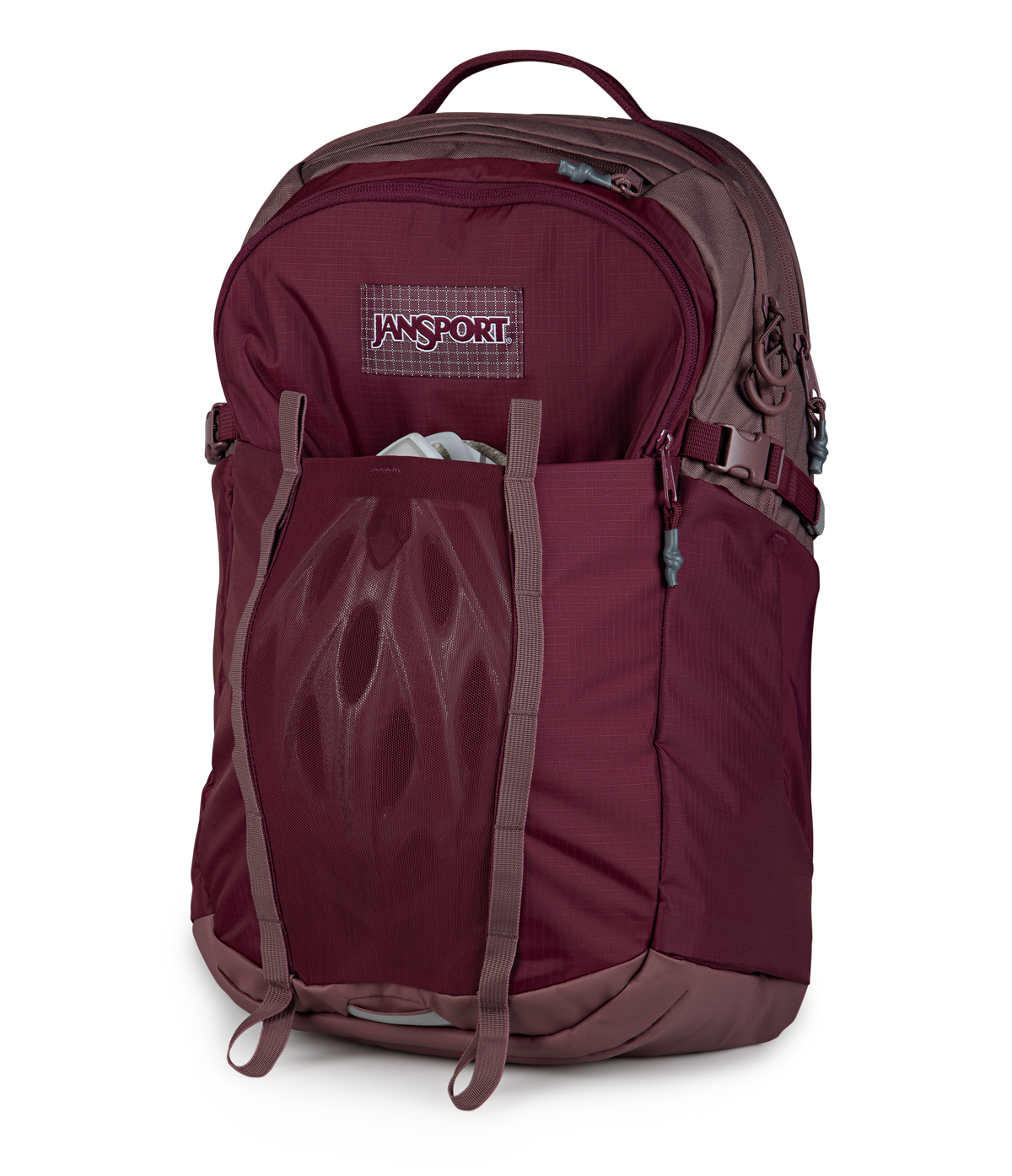 Jansport All Around Pack 34L in Cherry Lacquer — detail view 3