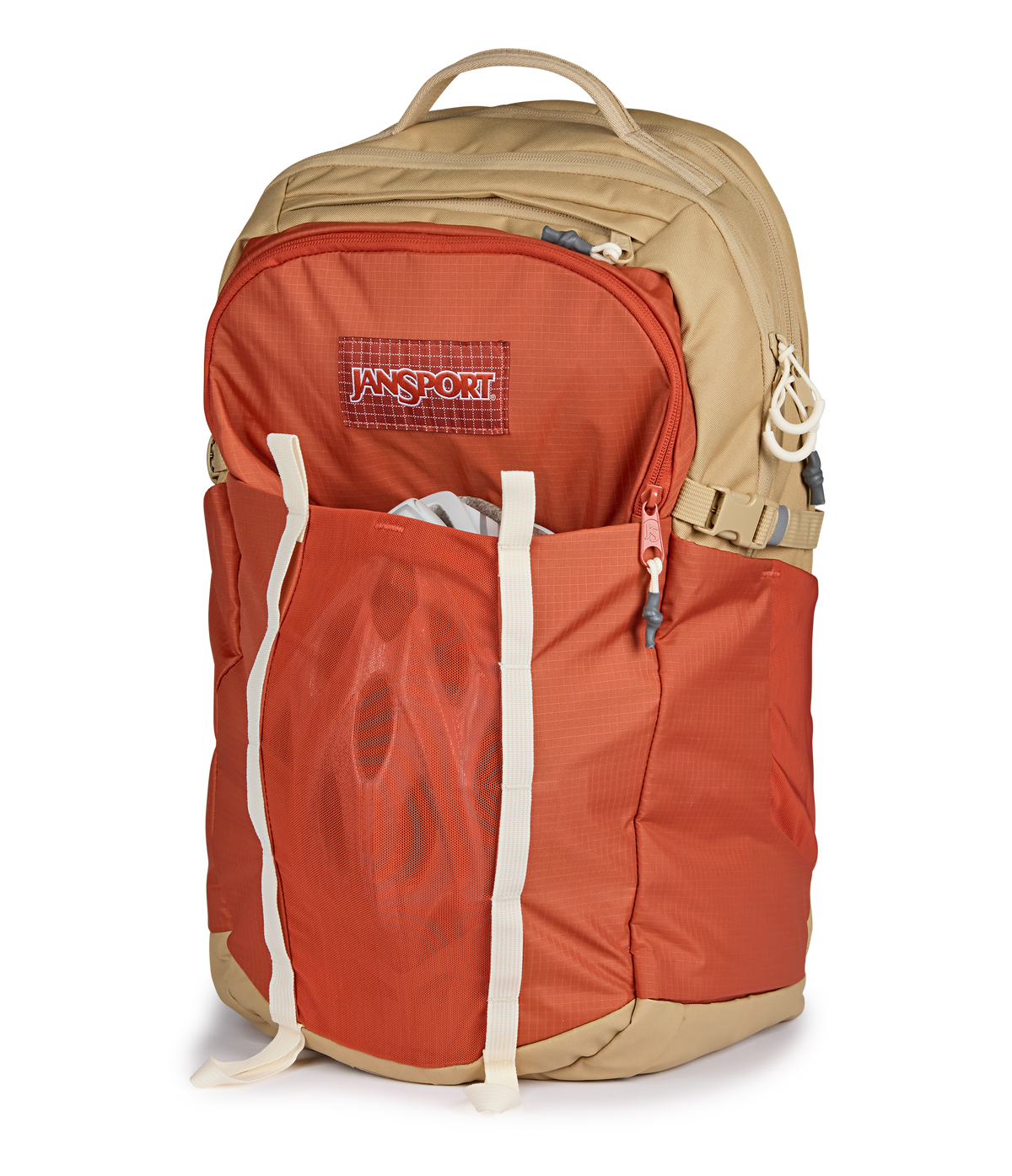 Jansport All Around Pack 34L in Dune Red — detail view 3