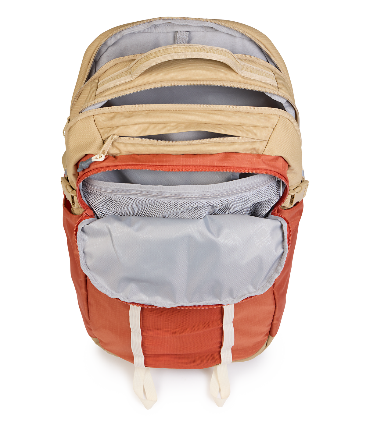 Jansport All Around Pack 34L in Dune Red — interior view