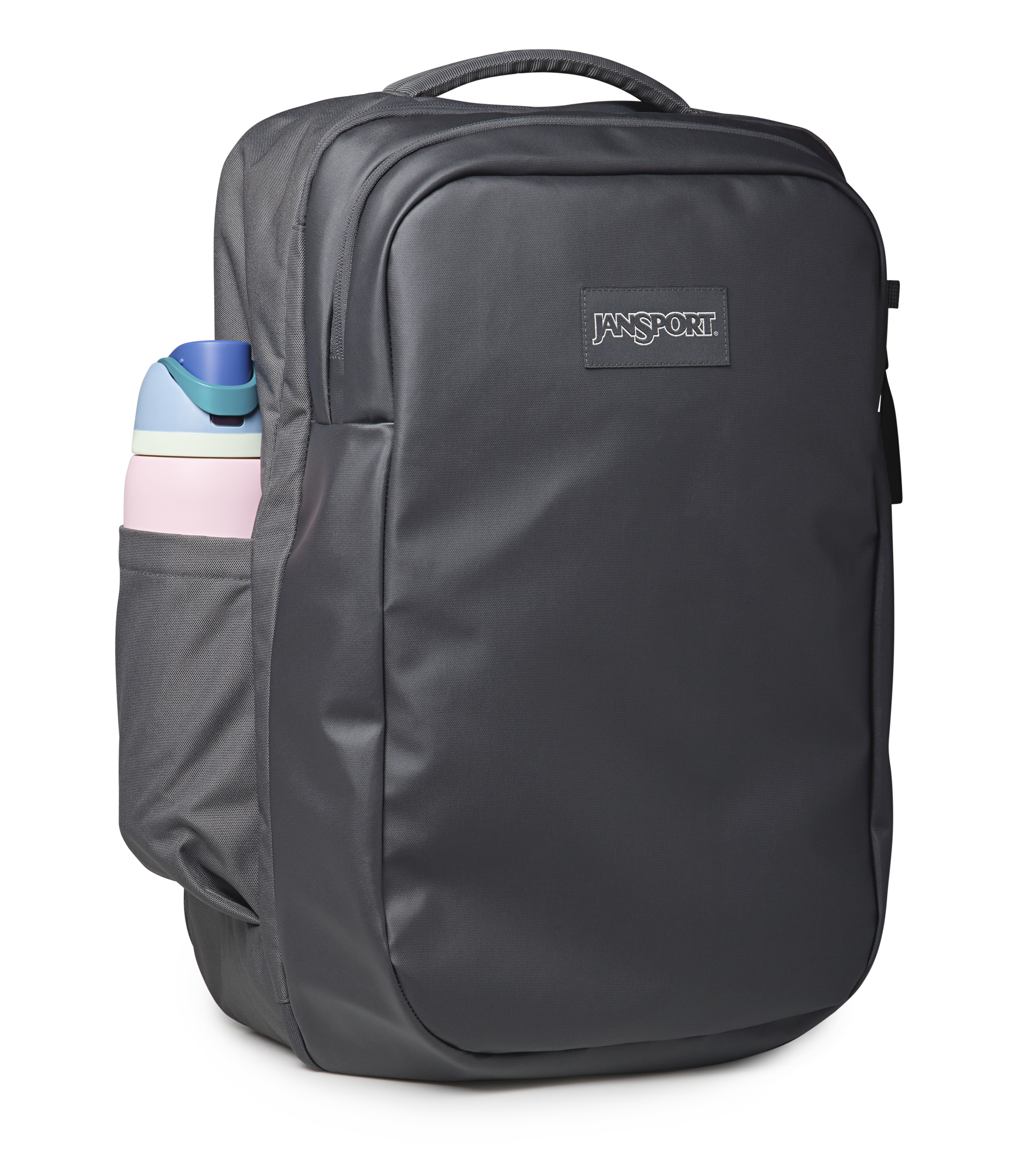 JanSport Good Latitude Travel Pack 40L in Smokey Grit — detail view