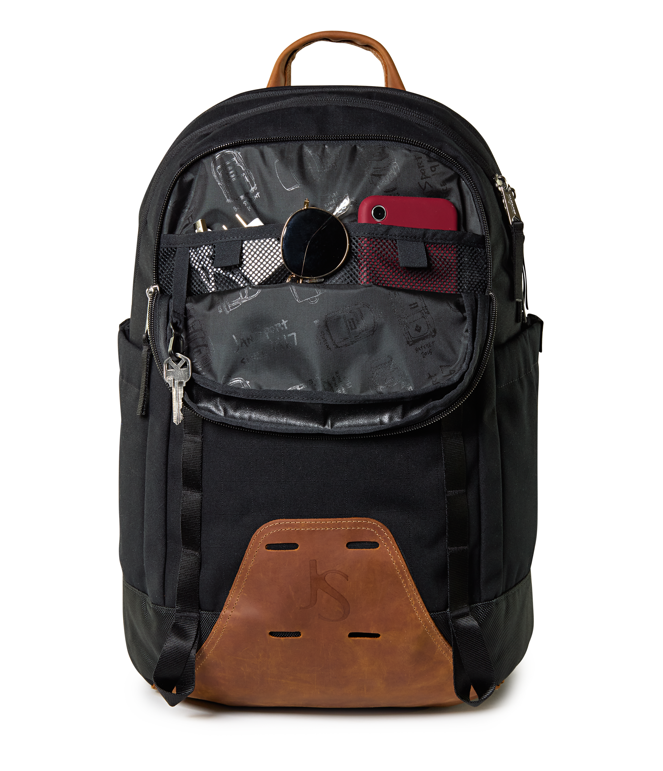 JanSport Pitstop Daypack in Black — detail view 3