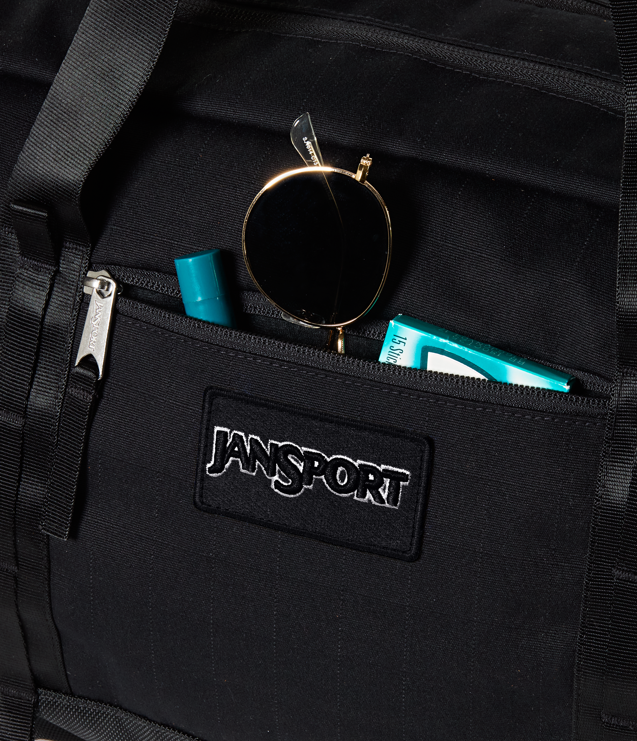 JanSport Smooth Ride Duffle in Black — detail view 3