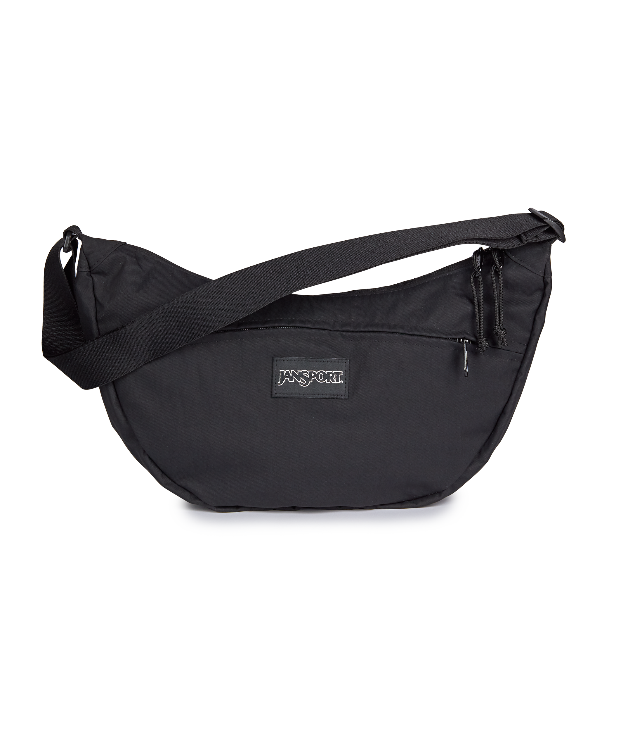 JanSport Unphased Crossbody Large in Black — front view