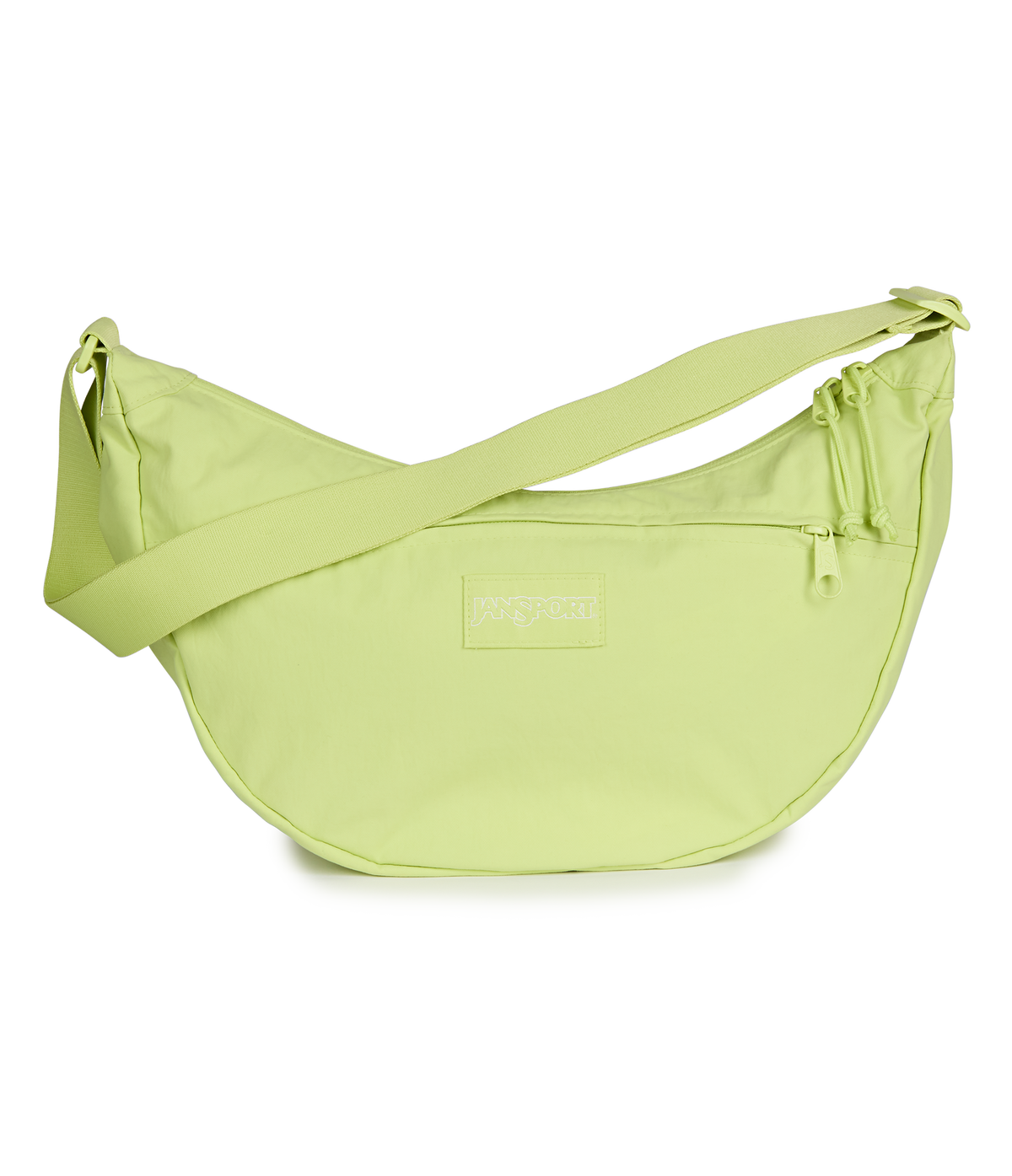 JanSport Unphased Crossbody Large in Lime Citron — front view # color_Lime Citron