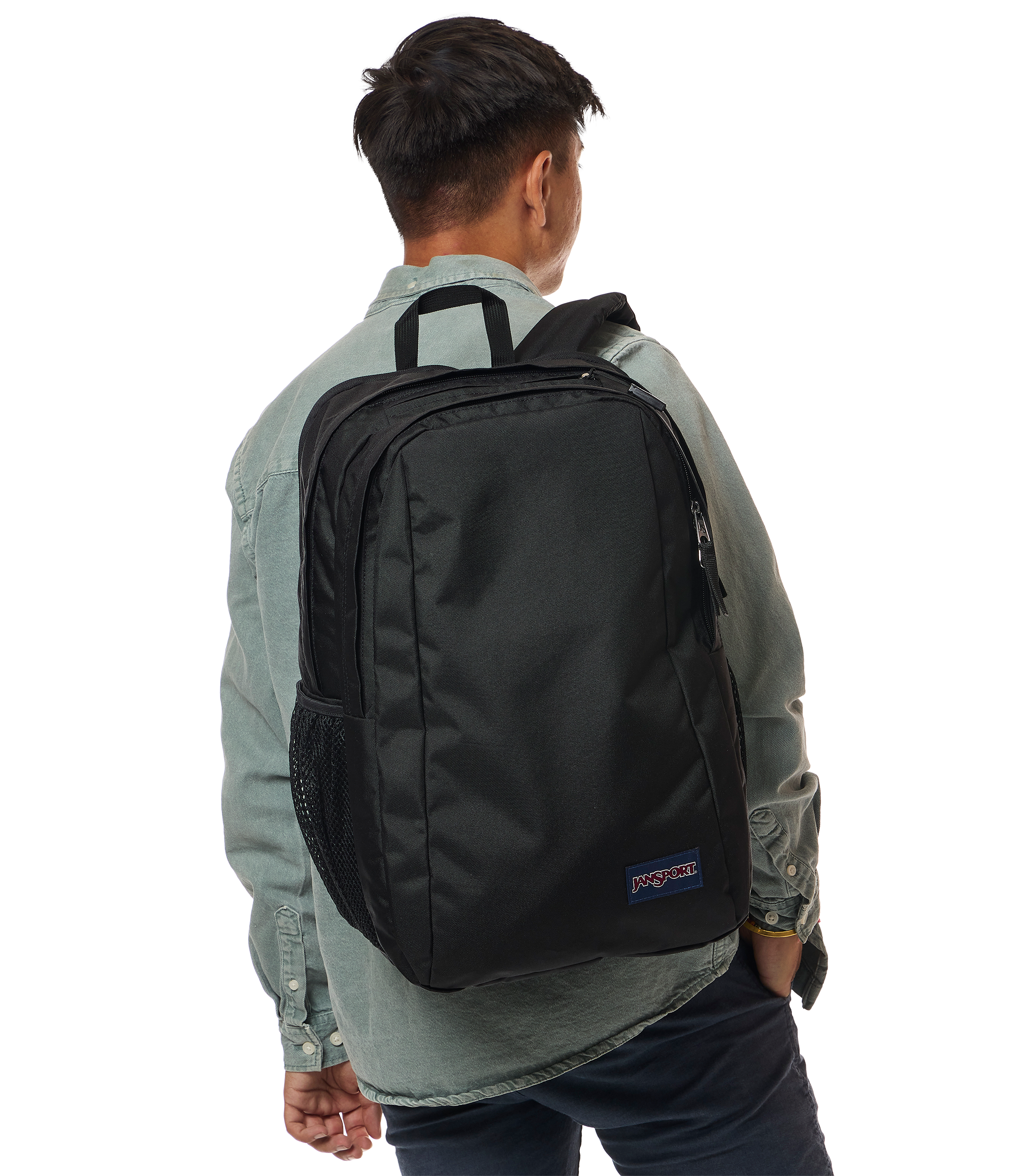 JanSport Campus Pack in Black — angle view 2