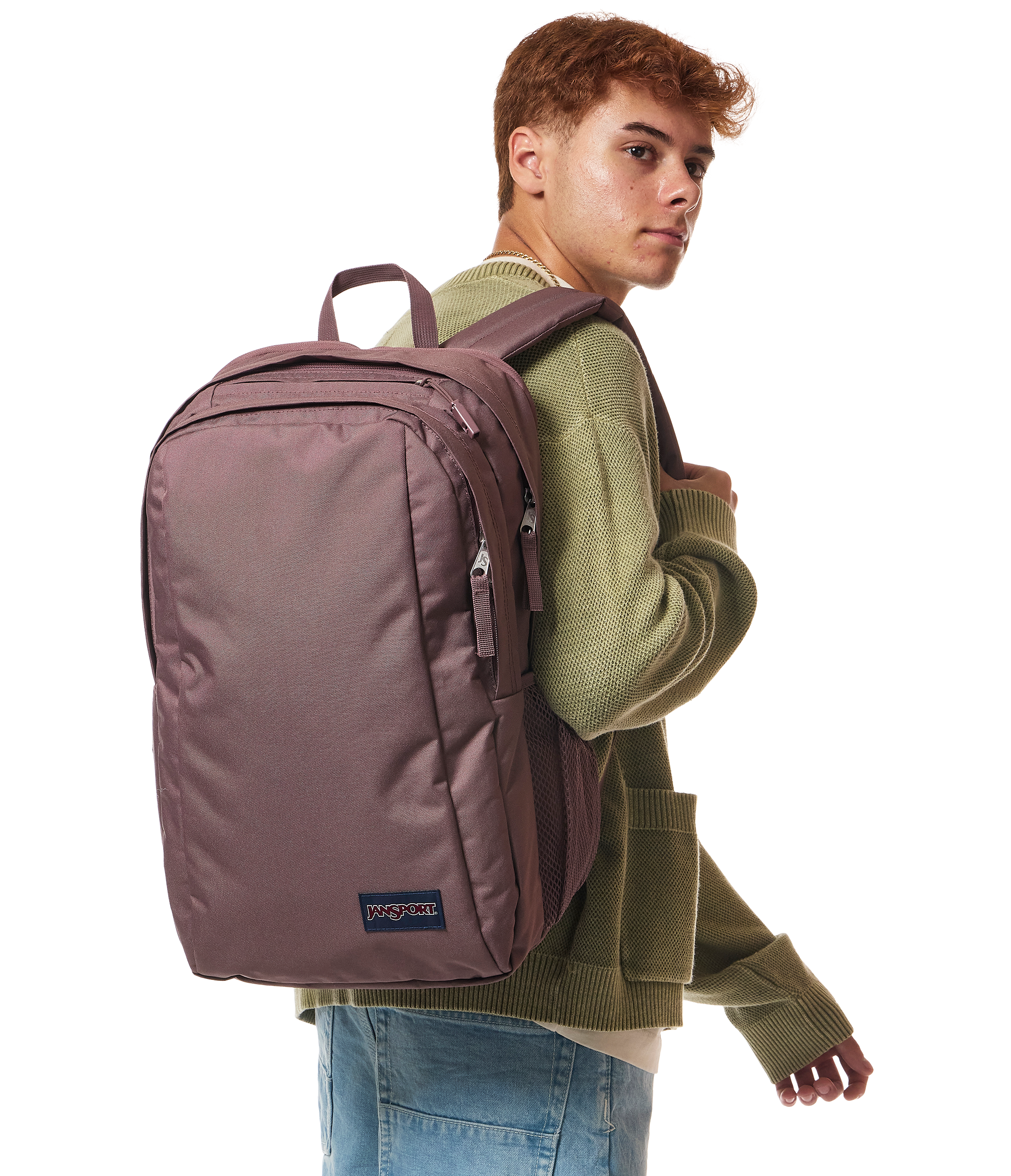 JanSport Campus Pack in Mahogany Haze — angle view 2
