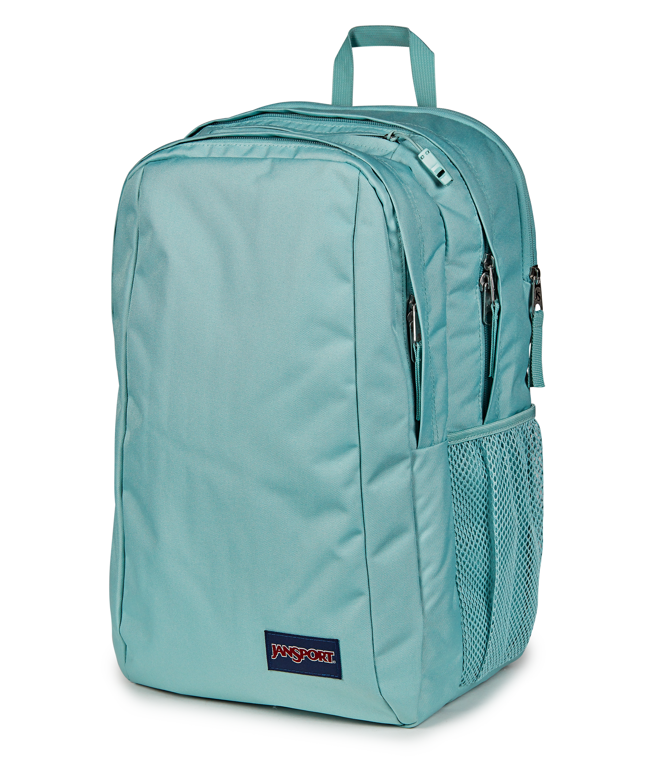 JanSport Campus Pack in Faded Sage — angle view 3