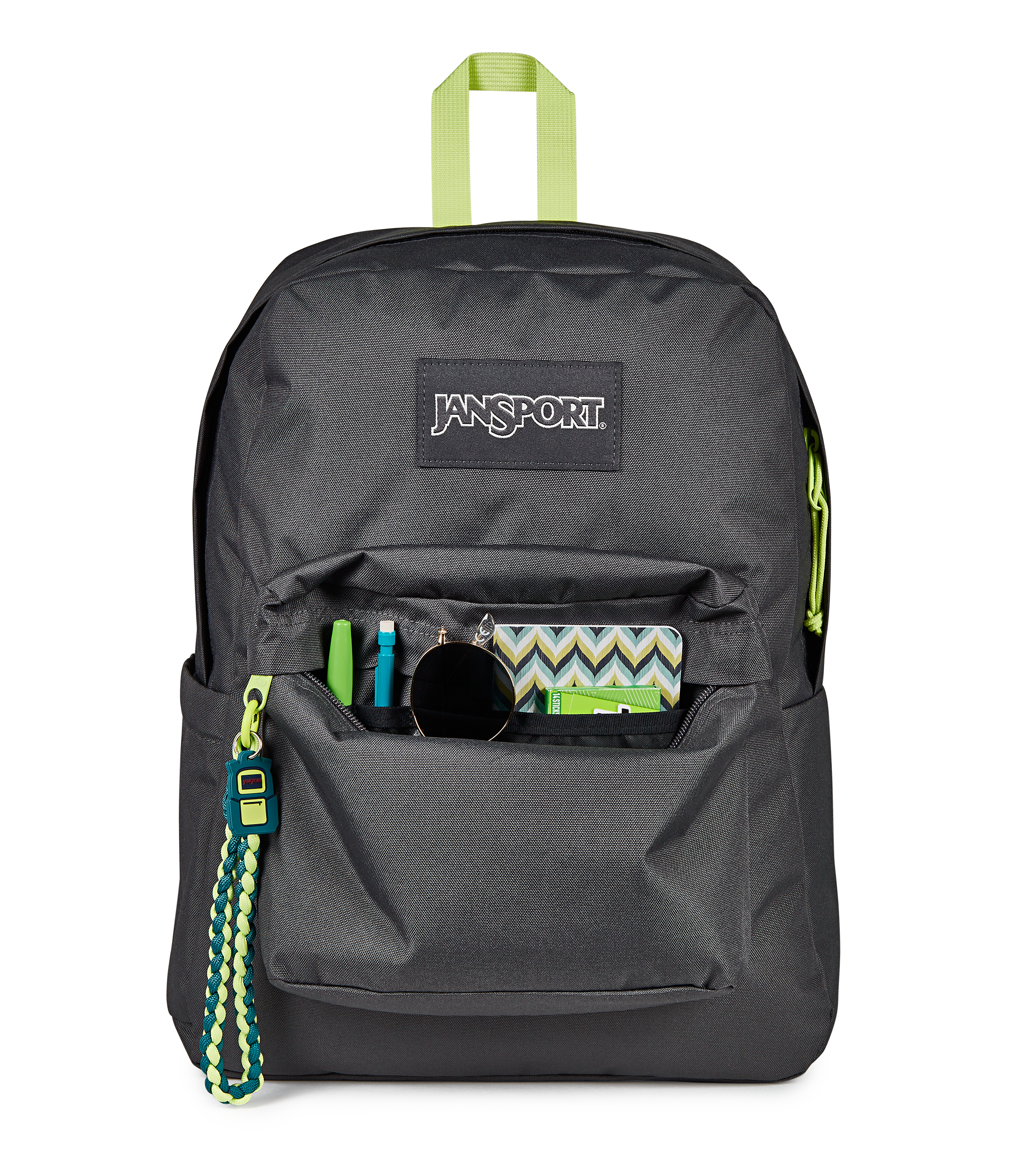 JanSport Superbreak Plus Charmed in Charmed Smokey Grit — detail view 3