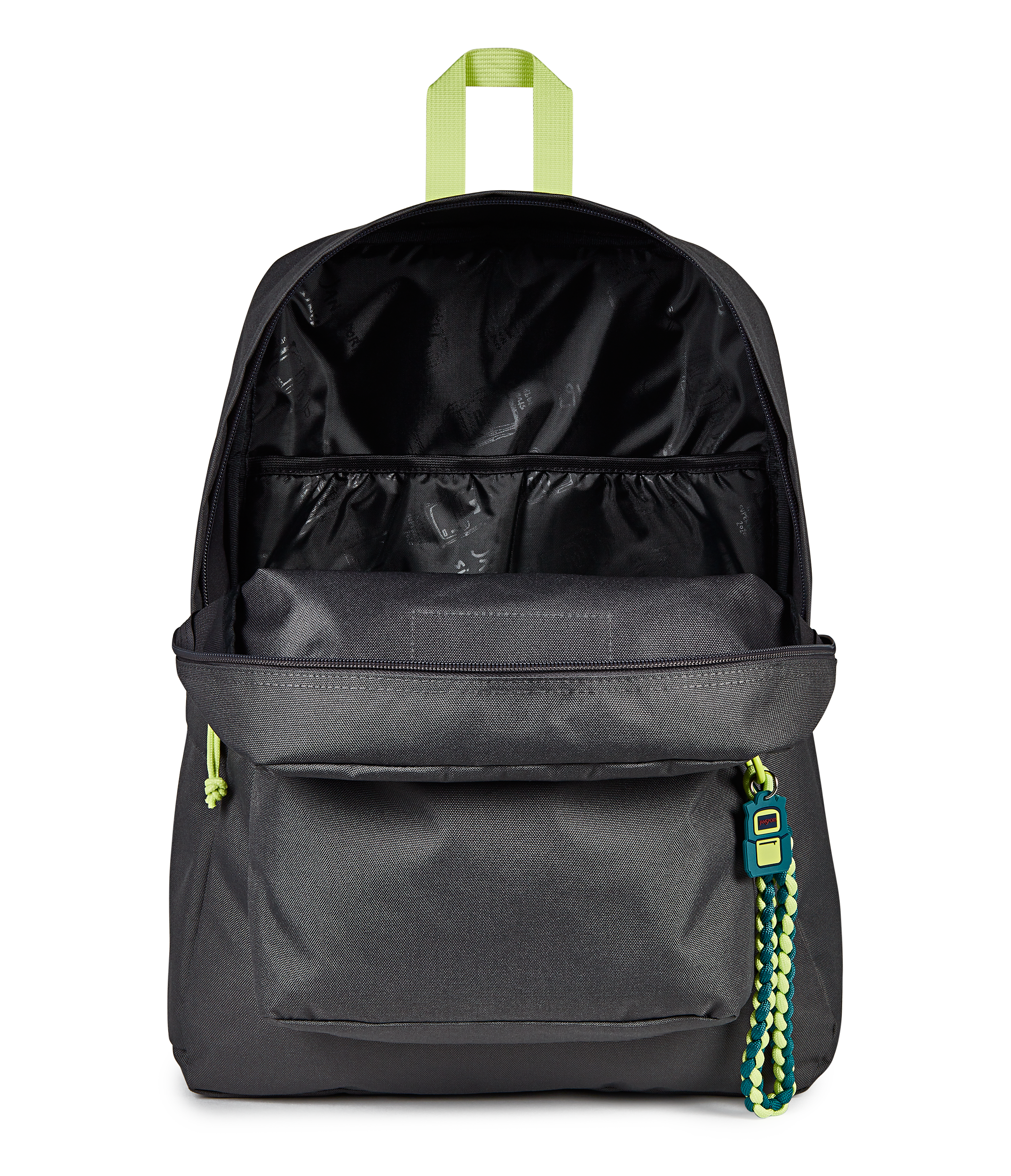 JanSport Superbreak Plus Charmed in Charmed Smokey Grit — angle view 4