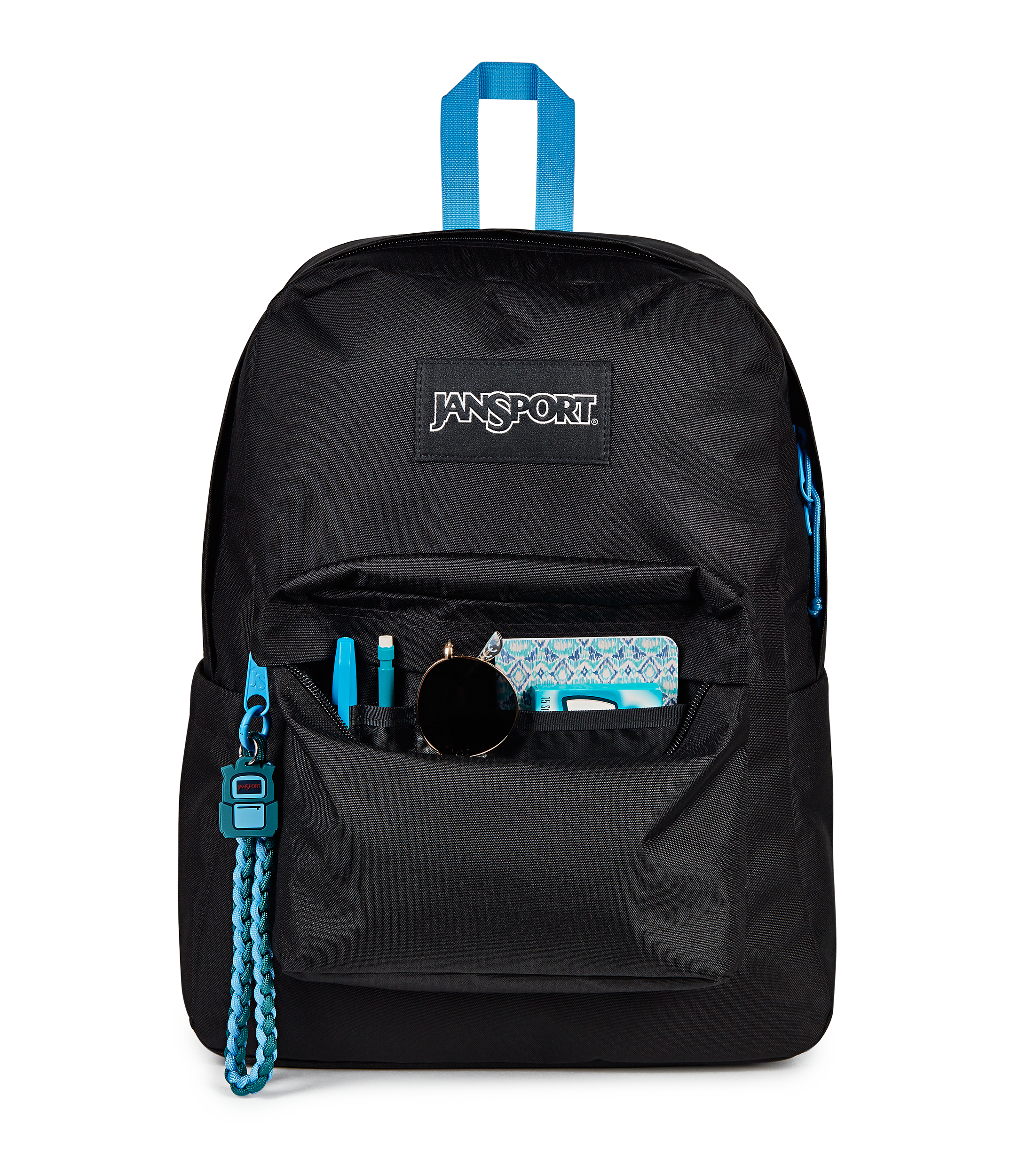 JanSport Superbreak Plus Charmed in Charmed Black — detail view 3