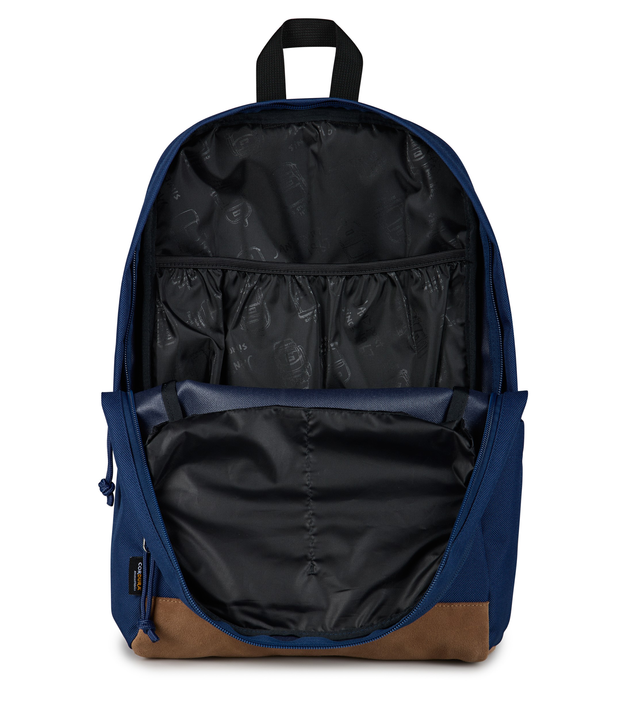 JanSport Right Pack Sleek in Navy — angle view 4