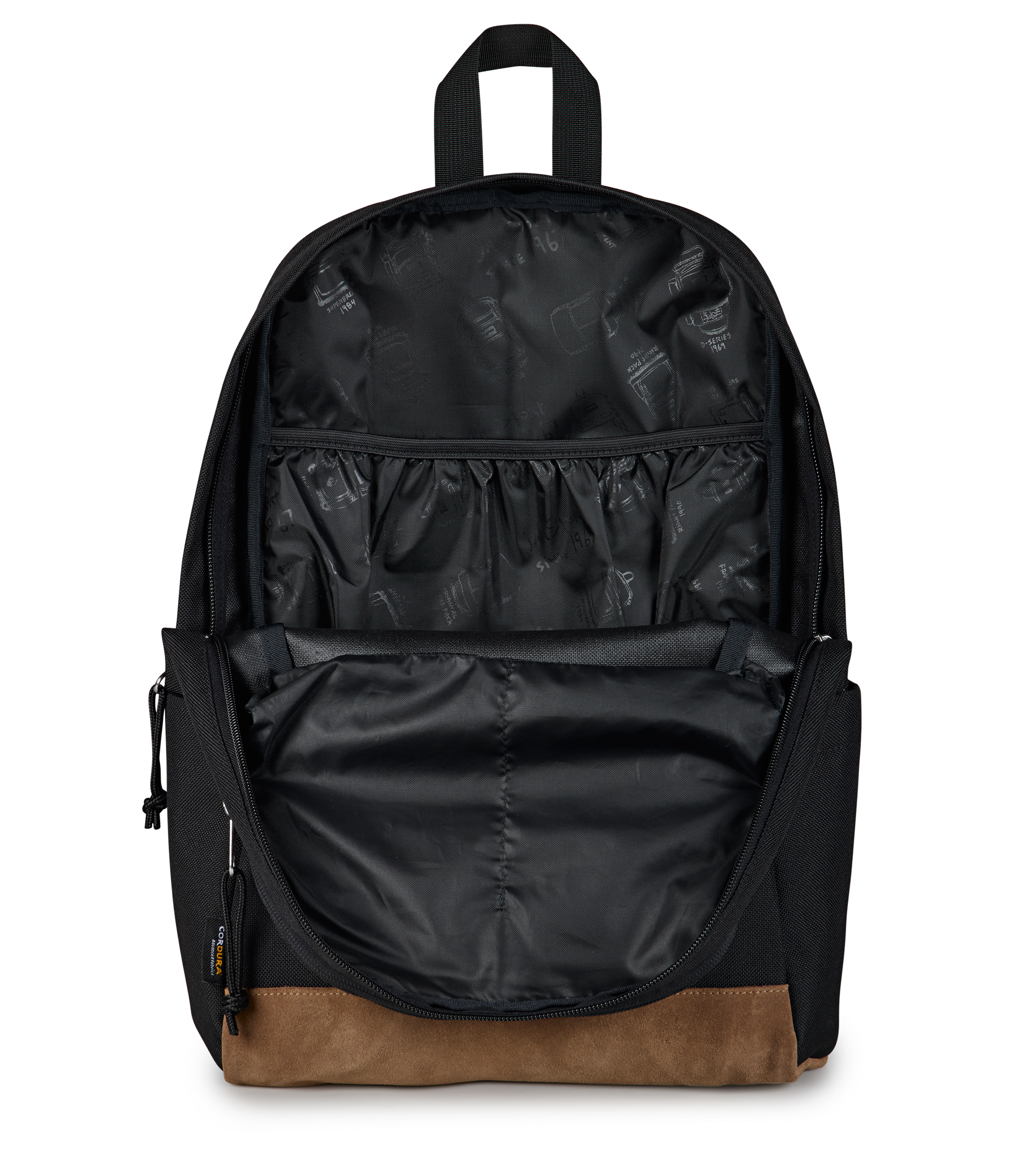 JanSport Right Pack Sleek in Black — angle view 4