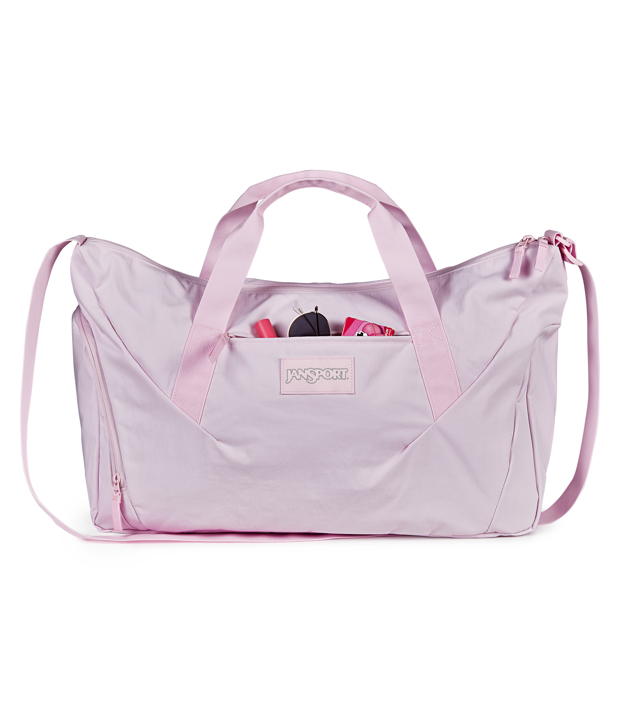 JanSport Recharge Gym Bag Large in Pink Ice — detail view 3