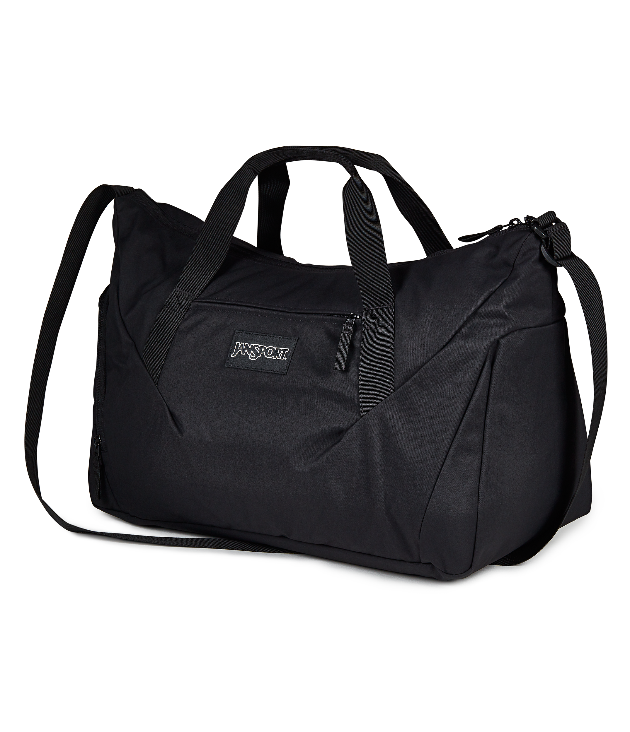 JanSport Recharge Gym Bag Large in Black — angle view 3