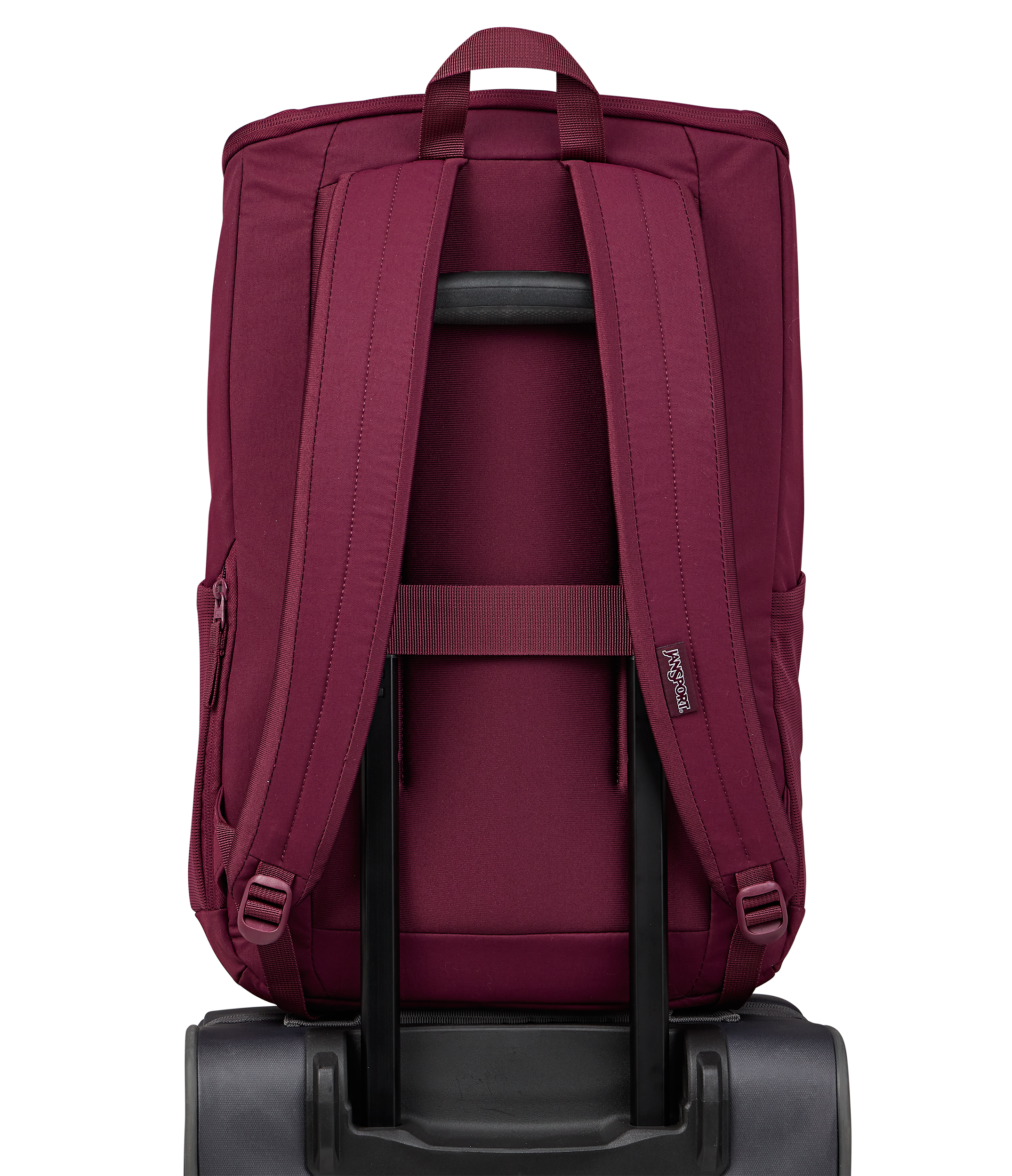 JanSport Recharge Pack in Cherry Lacquer — back view