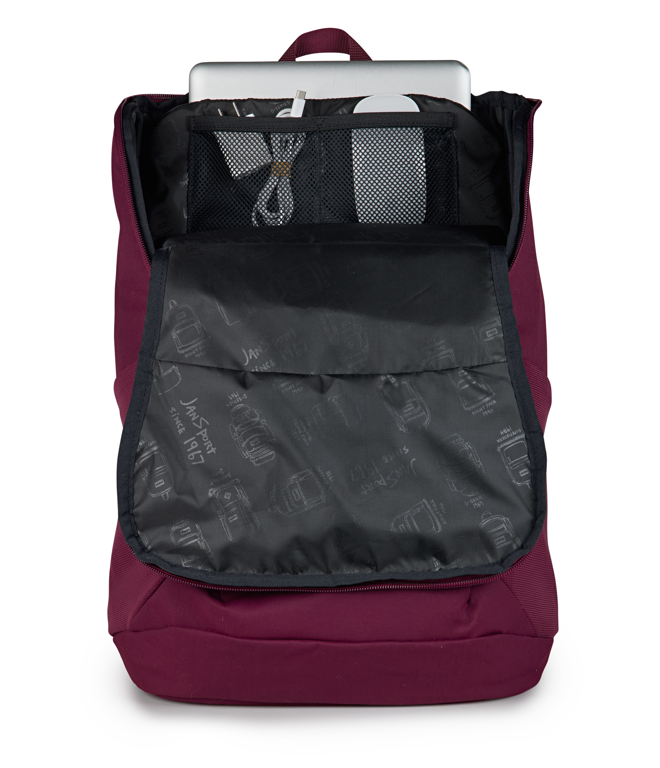JanSport Recharge Pack in Cherry Lacquer — detail view 2