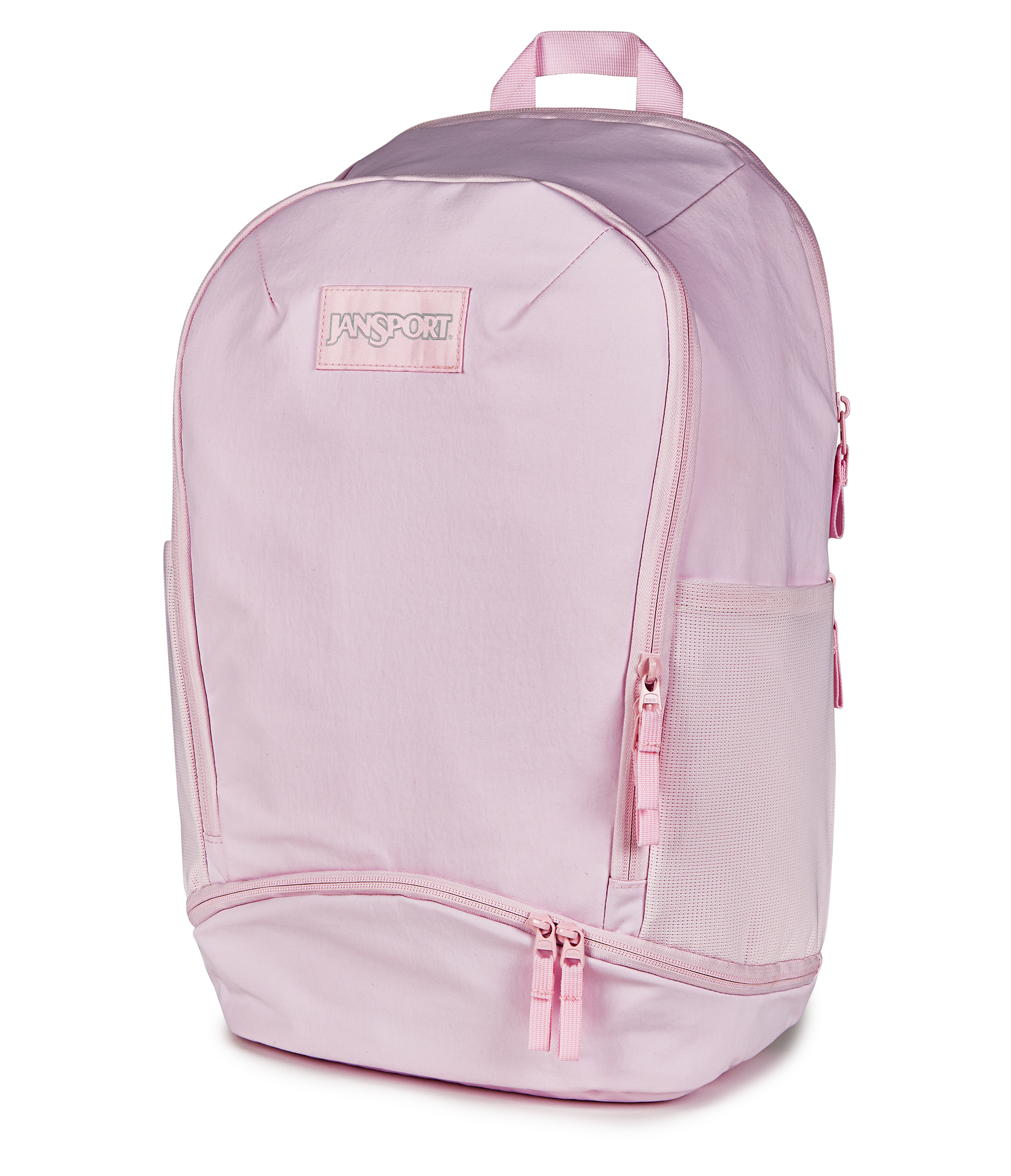 JanSport Serenity Pack in Pink Ice — angle view 3