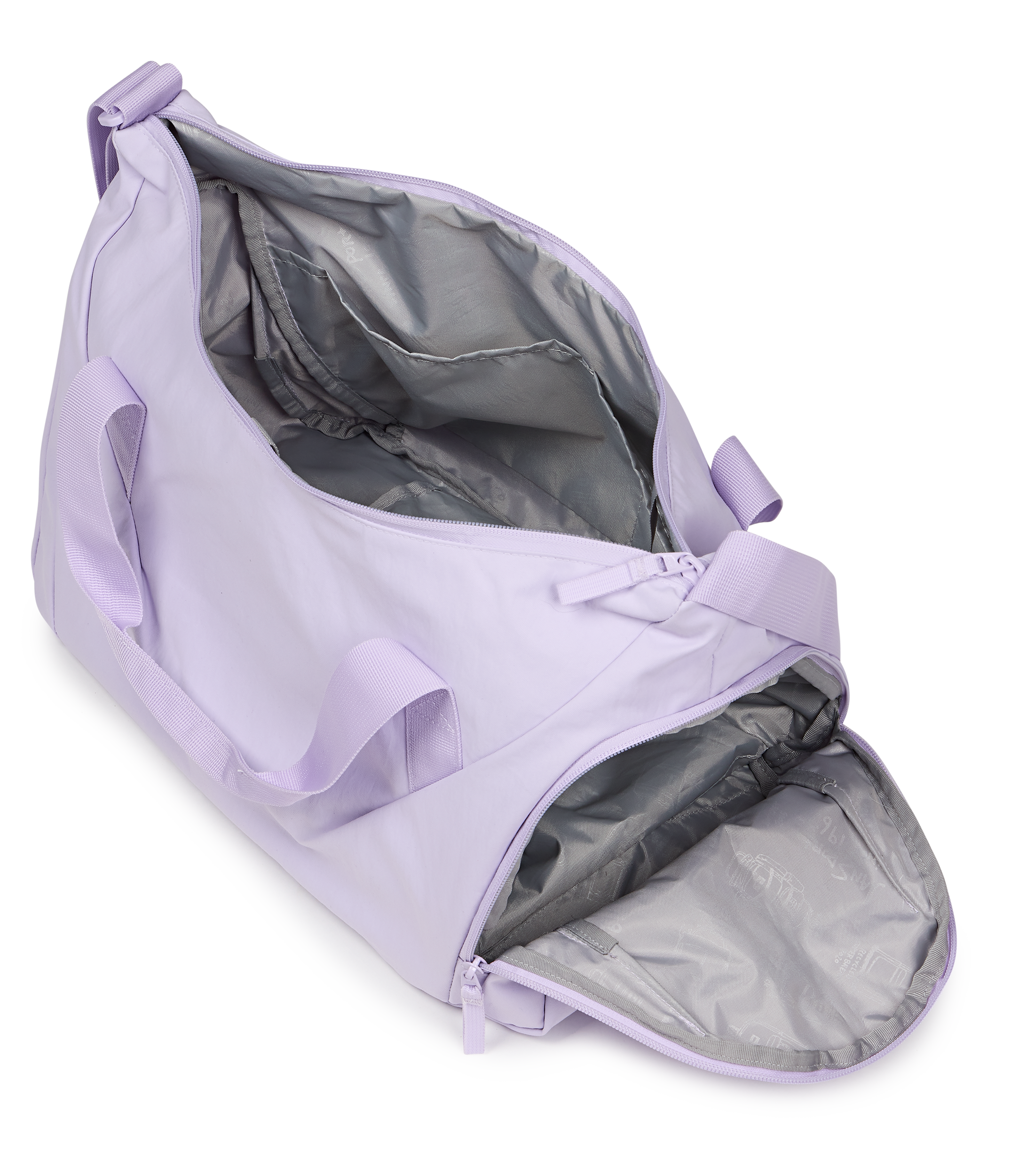 JanSport Recharge Gym Bag Medium in Pastel Lilac — angle view 4