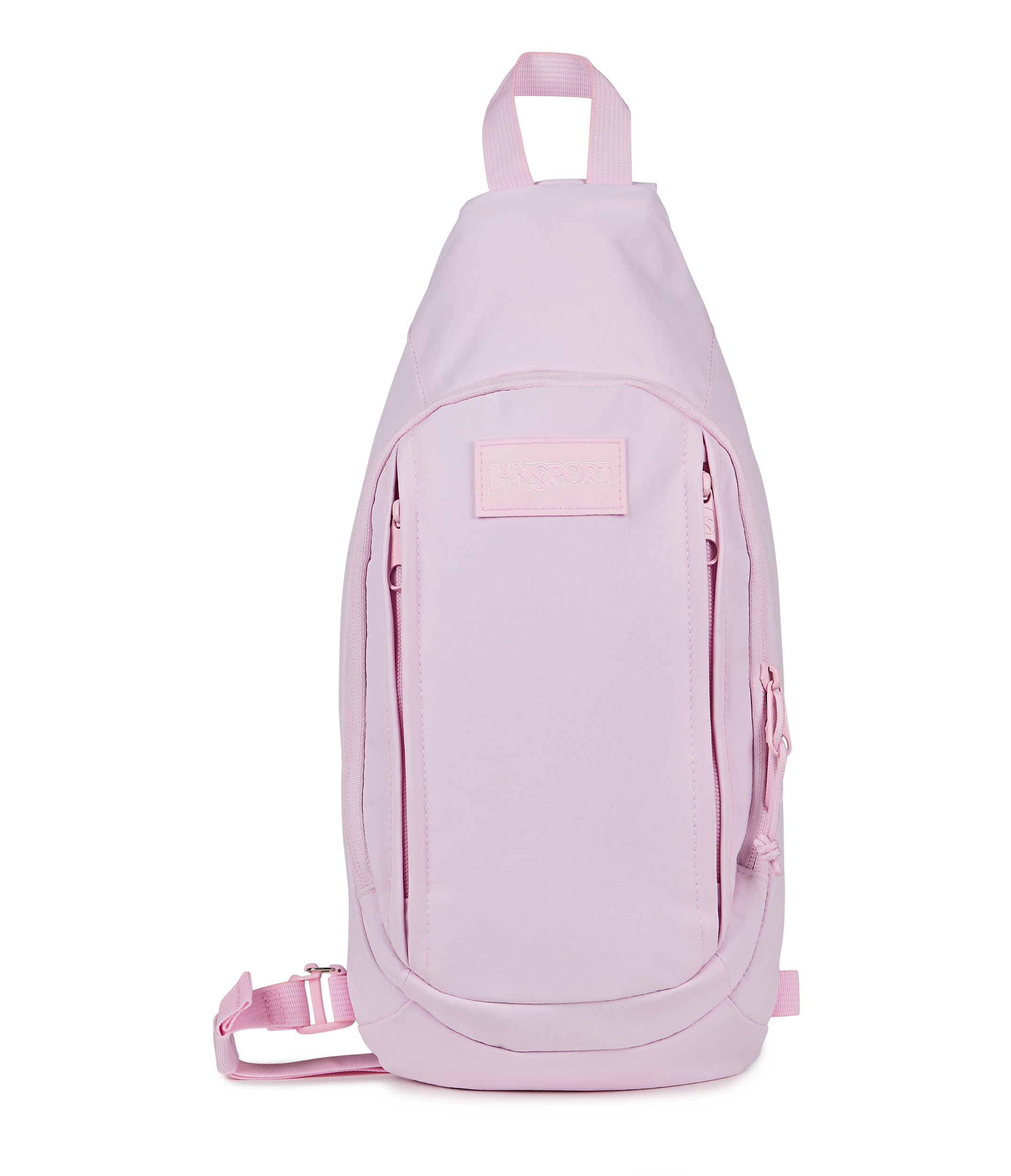 JanSport Move Sling FX in Pink Ice — front view