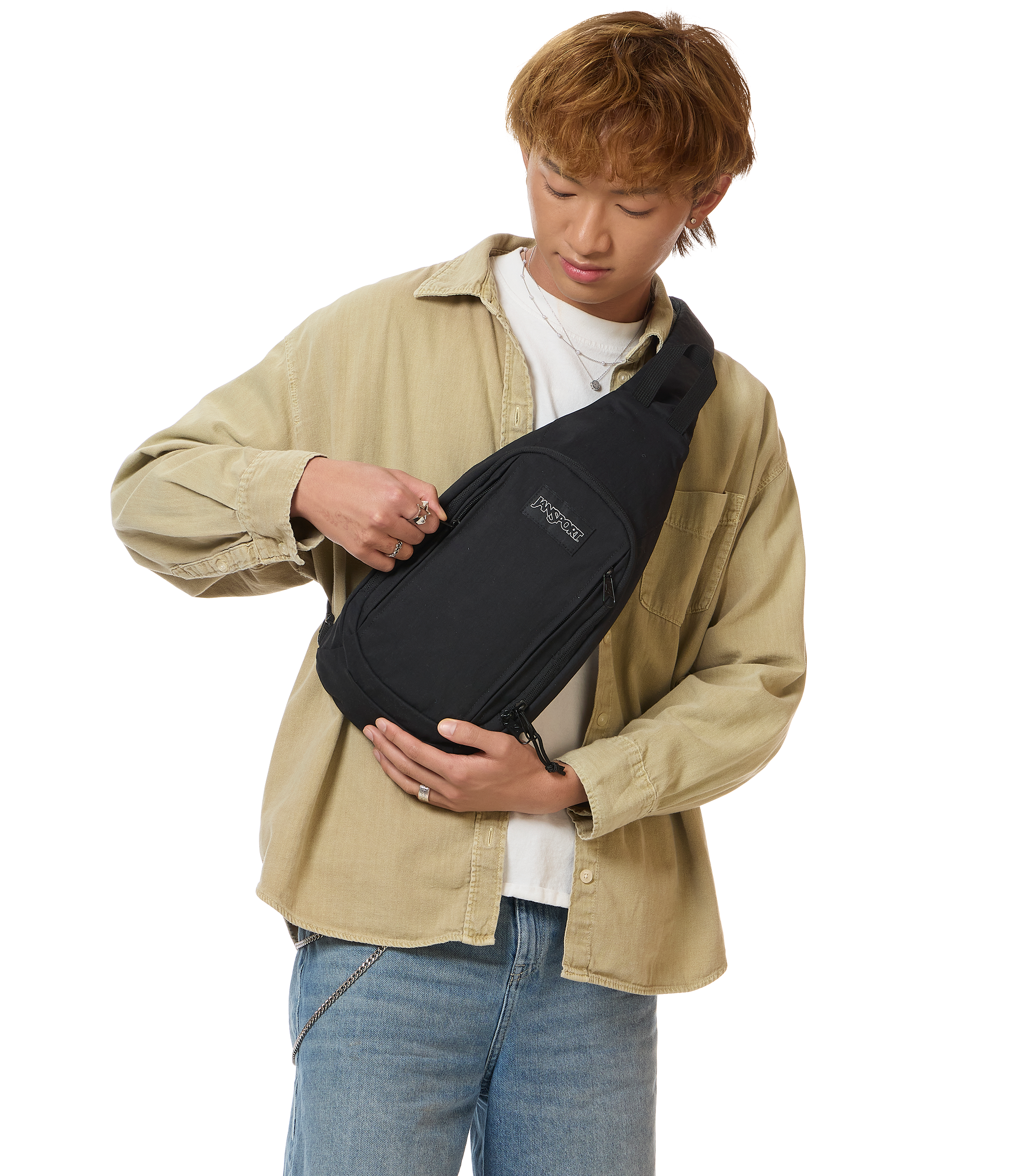 JanSport Move Sling FX in Black — angle view 2