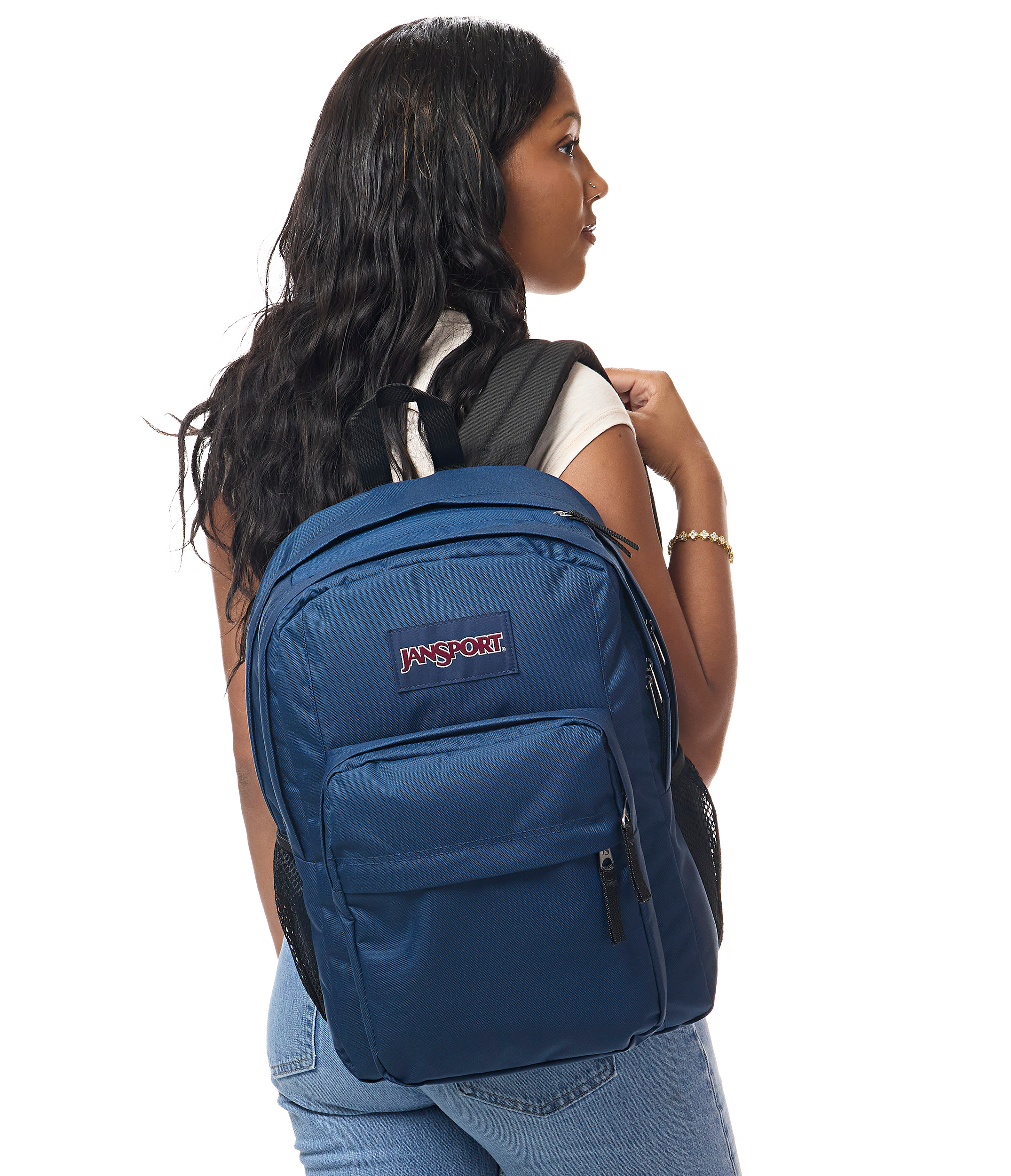 JanSport Big Plans in Navy — angle view 2