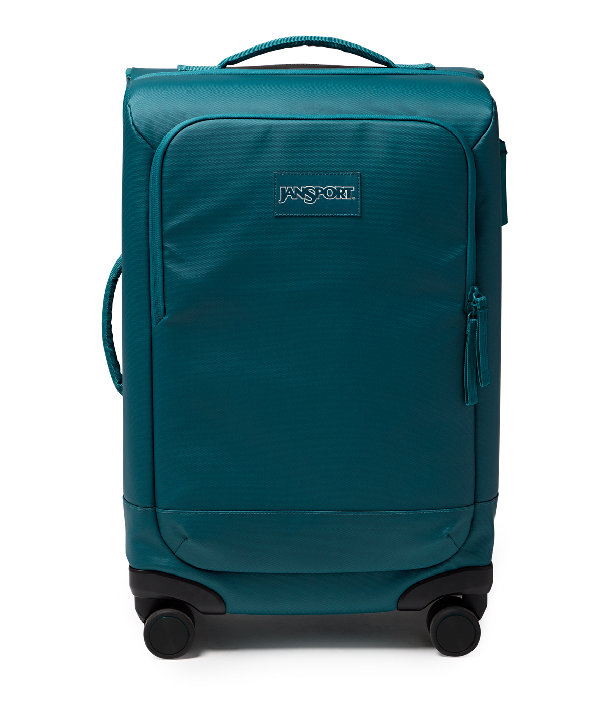 JanSport Good Latitude 22" Carry On in Emerald Pool — front view # color_Emerald Pool