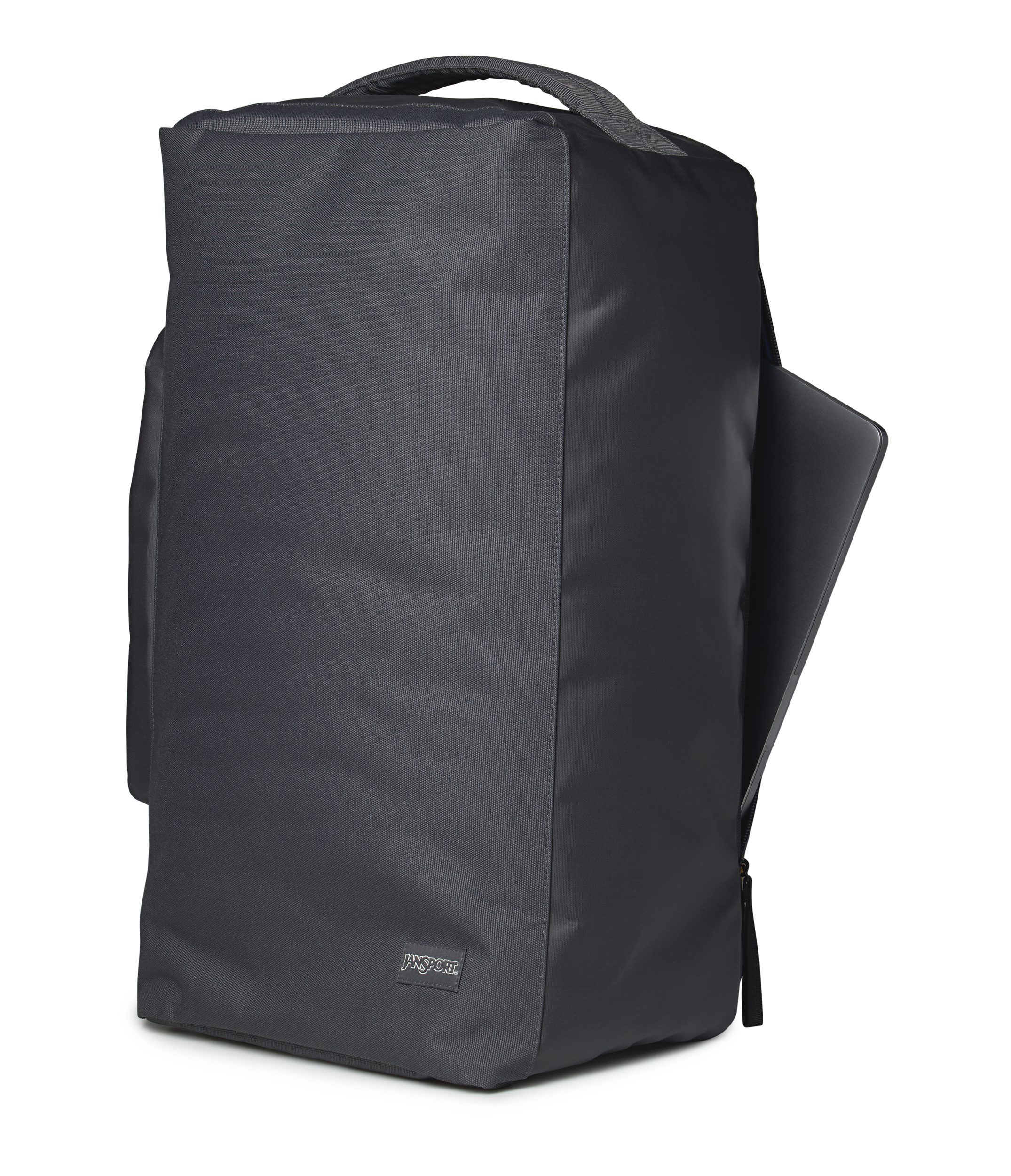 JanSport Good Latitude Convertible Duffel in Smokey Grit — detail view 2