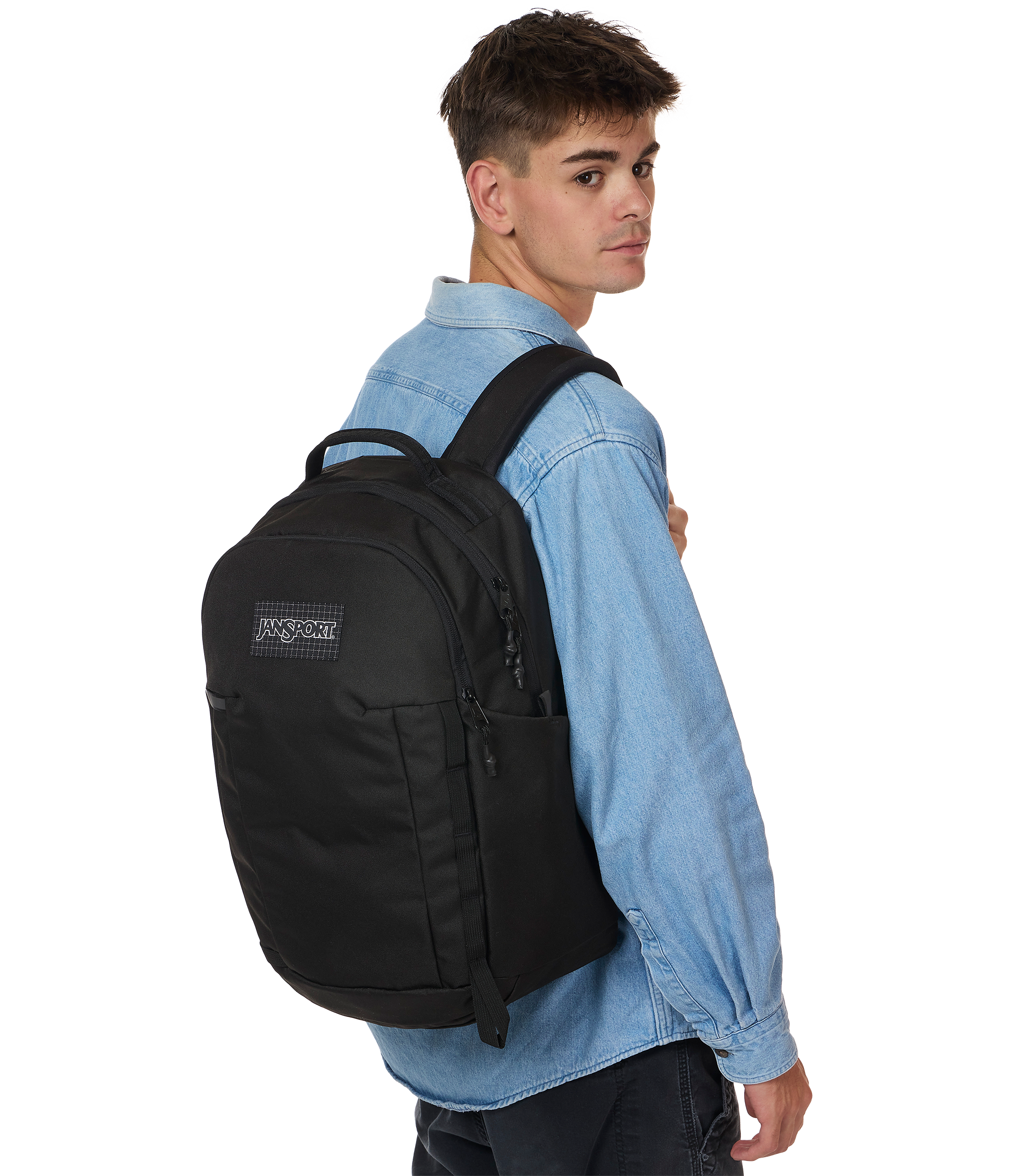 JanSport All Around Pack 26L in Black — angle view 2