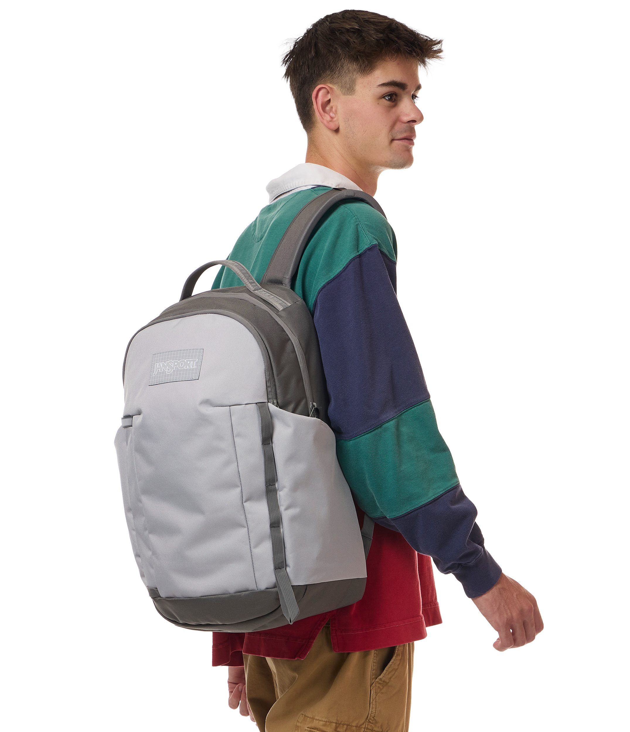 JanSport All Around Pack 26L in Grounded Grey — angle view 2