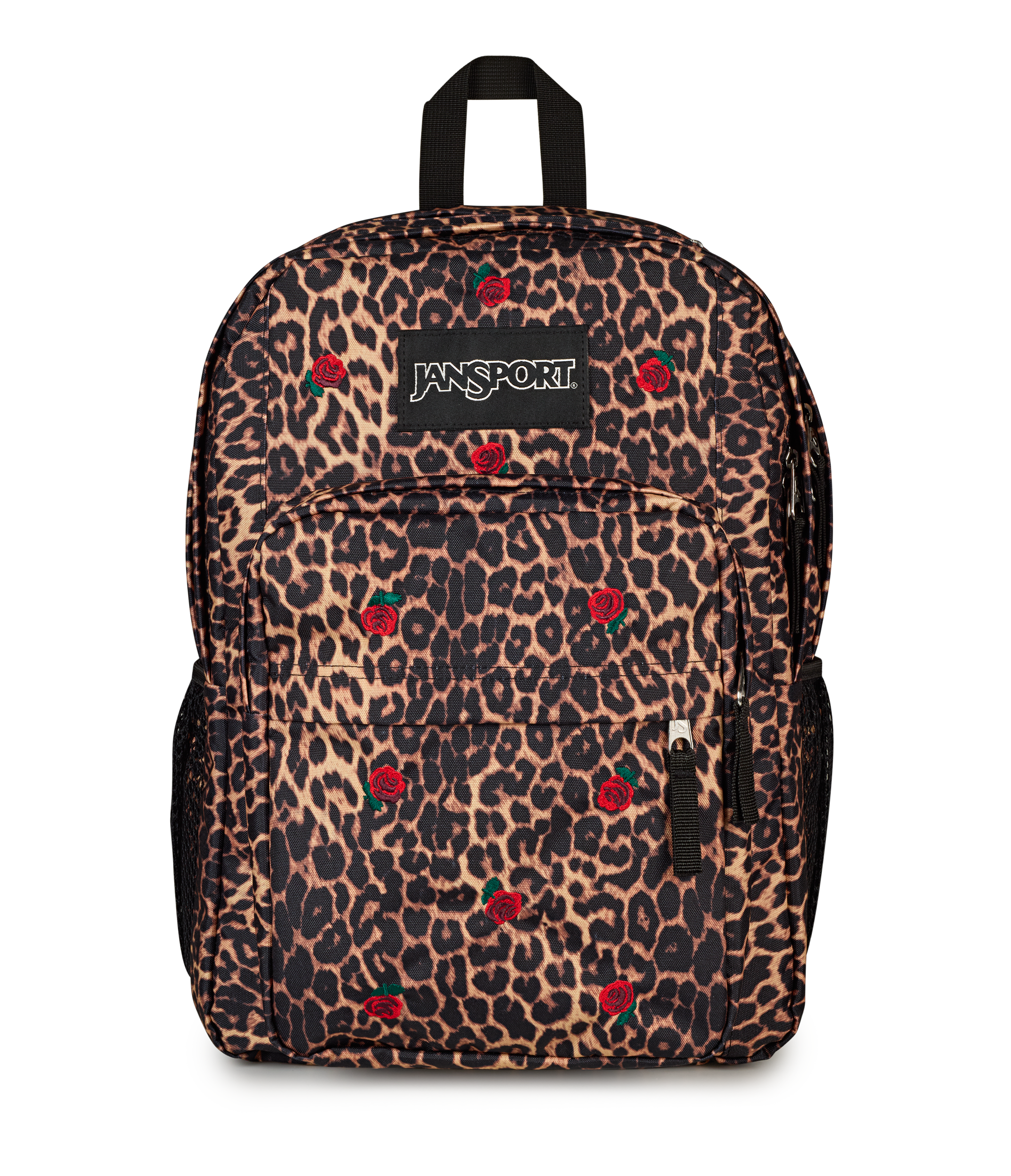 JanSport Big Plans FX in Leopard Rose — front view