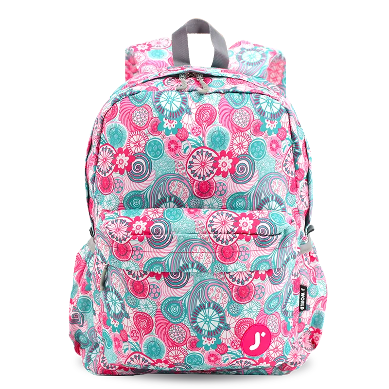 J World Oz Daypack Backpack in Blue Raspberry — front view # color_Blue Raspberry