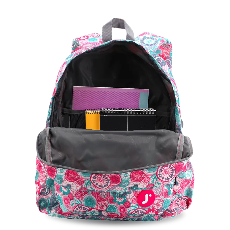 J World Oz Daypack Backpack in Blue Raspberry — front view 2 # color_Blue Raspberry