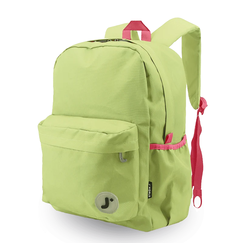 J World Oz Daypack Backpack in Celery — angle view 2 # color_Celery