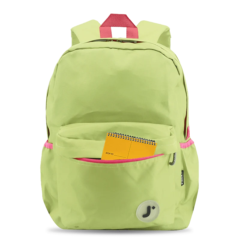 J World Oz Daypack Backpack in Celery — detail view # color_Celery