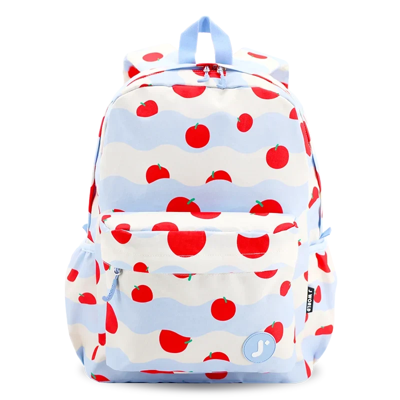 J World Oz Daypack Backpack in Floating Apple — front view # color_Floating Apple