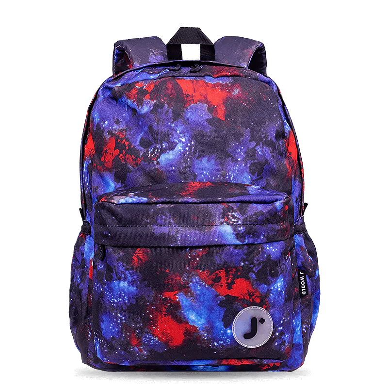J World Oz Daypack Backpack in Galaxy — front view # color_Galaxy
