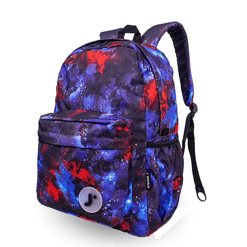 J World Oz Daypack Backpack in Galaxy — angle view 2 # color_Galaxy