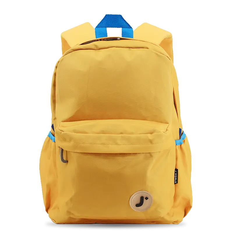 J World Oz Daypack Backpack in Kumquat — front view # color_Kumquat