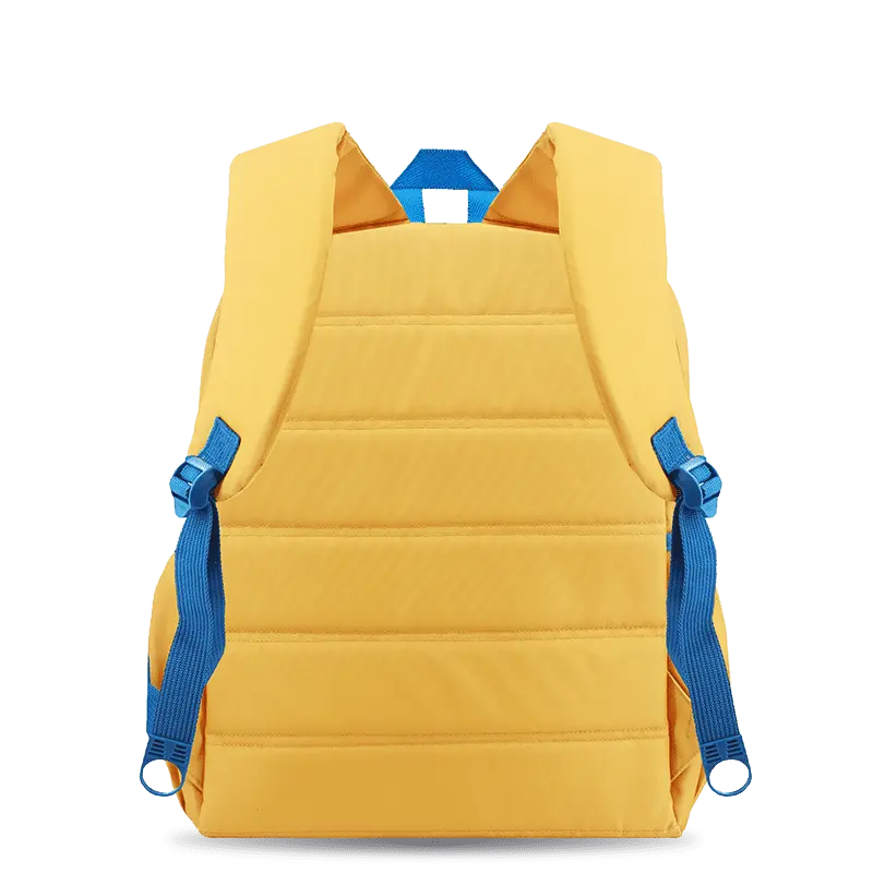 J World Oz Daypack Backpack in Kumquat — back view # color_Kumquat