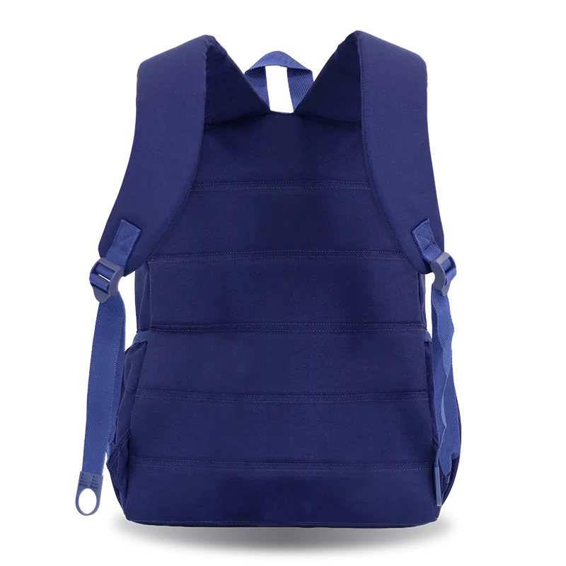 J World Oz Daypack Backpack in Navy — back view # color_Navy