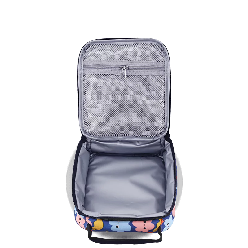 J World Duet Kids Backpack & Detachable Lunch Box Set in Baby Cloud — interior view # color_Baby Cloud