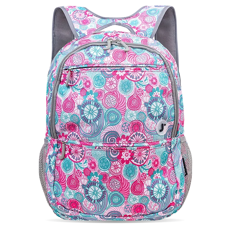 J World Dexter Laptop Backpack in Blue Raspberry — front view # color_Blue Raspberry