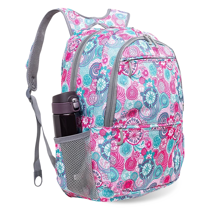 J World Dexter Laptop Backpack in Blue Raspberry — angle view 2 # color_Blue Raspberry