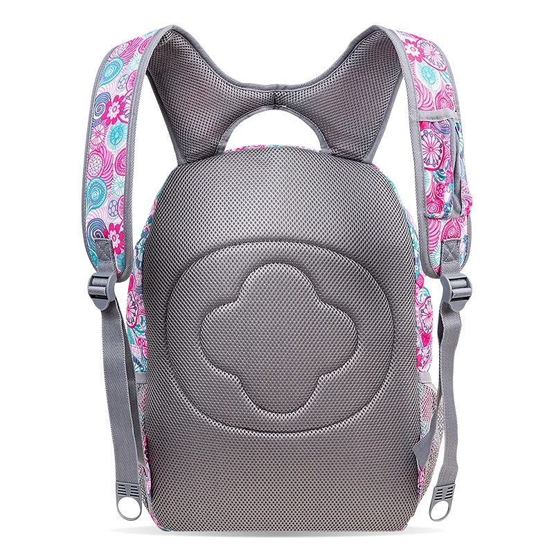 J World Dexter Laptop Backpack in Blue Raspberry — back view # color_Blue Raspberry