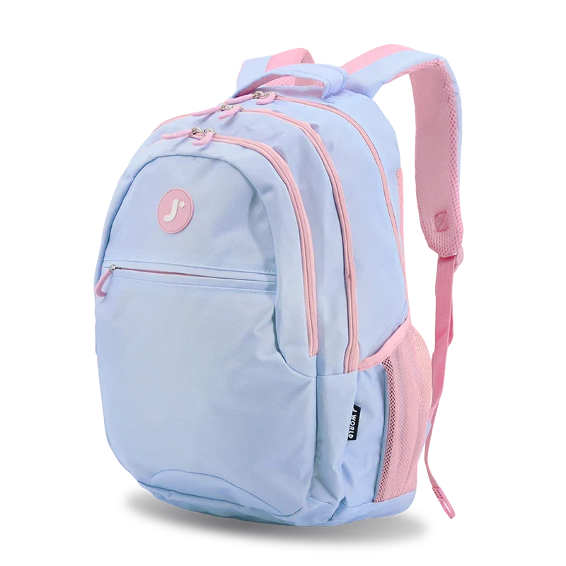 J World Cornelia Laptop Backpack in Baby Blue — angle view 2 # color_Baby Blue